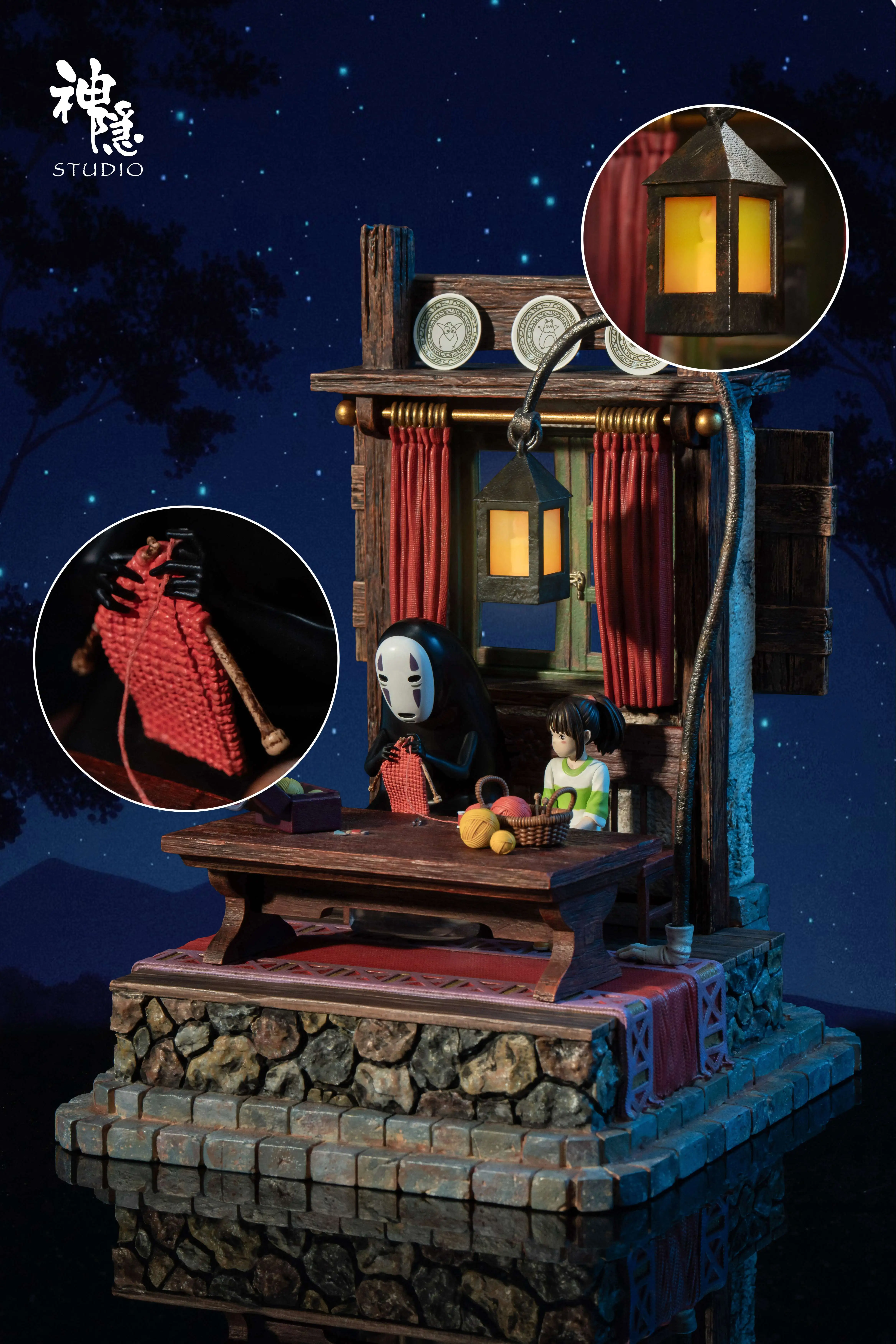 【Pre-sale】Chihiro Ogino & Kaonashi with LED-Spirited Away-ShenYin Studio