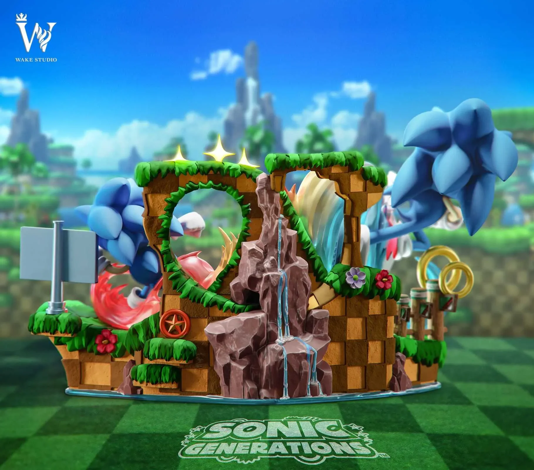 【Last one】Sonic the Hedgehog with LED-Sonic Generations-Wake Studio