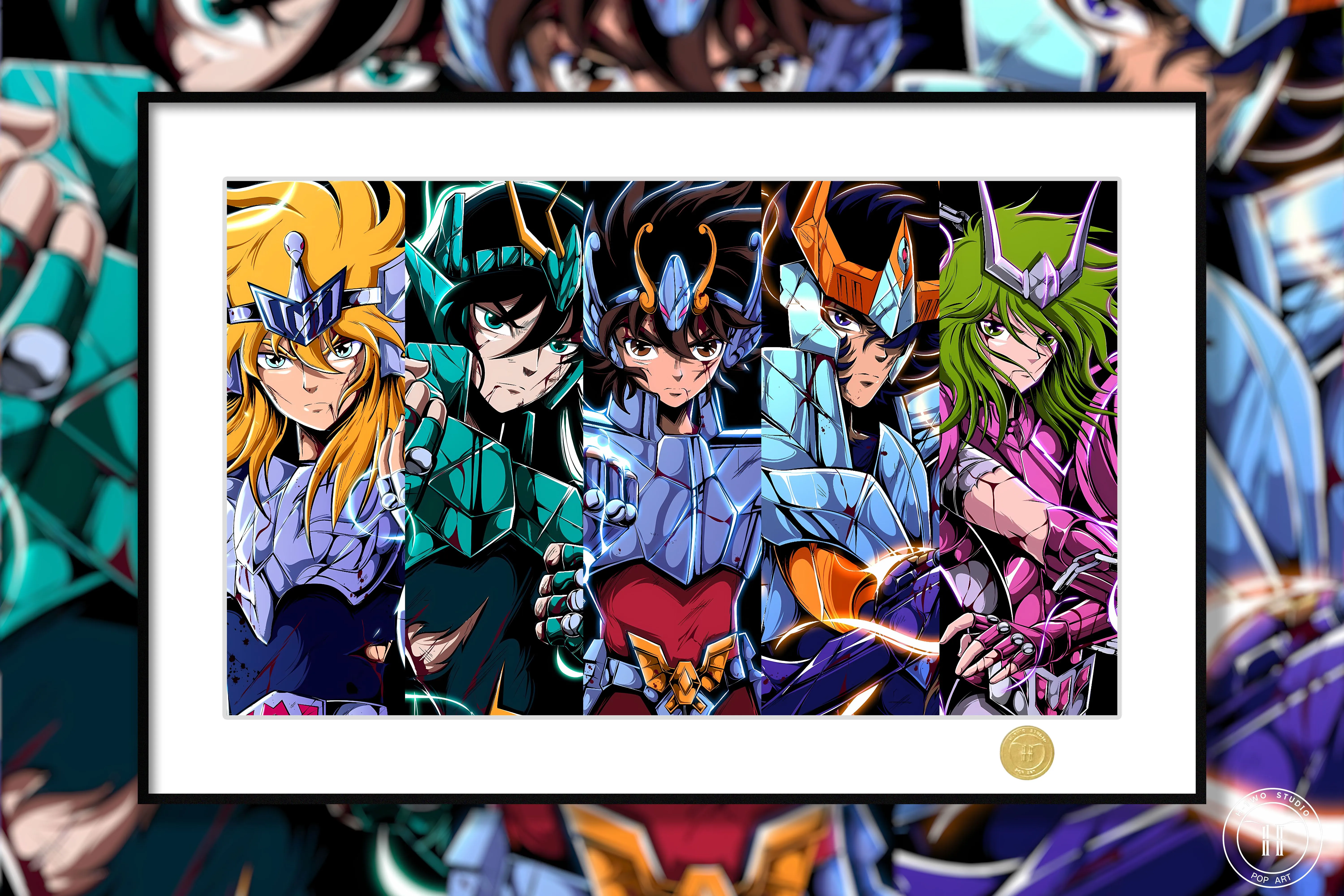 【Pre-sale】Decorative Painting of Five Characters-Saint Seiya-H2 Studio