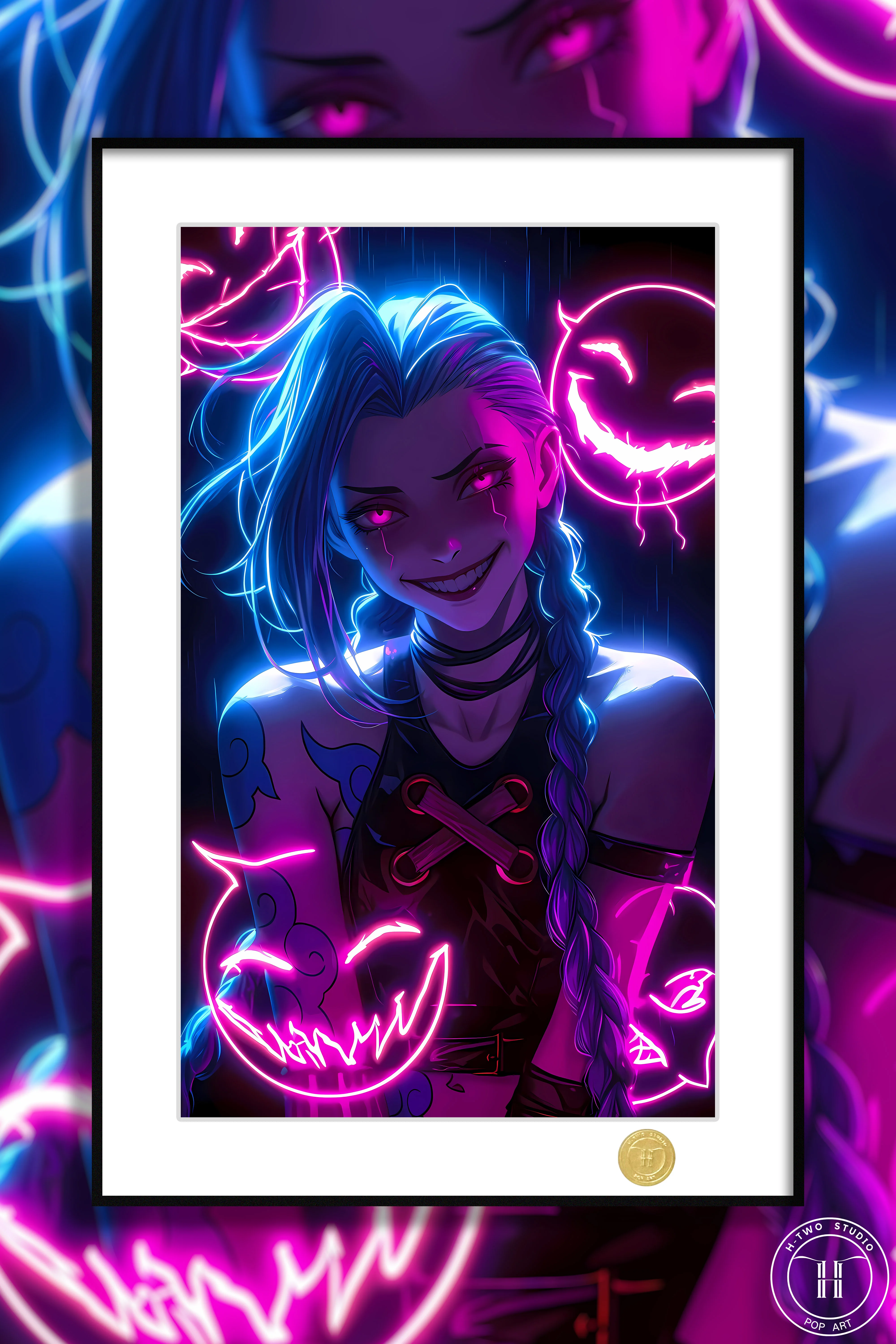 【Pre-sale】Decorative Painting of Jinx-League of Legends-H2 Studio