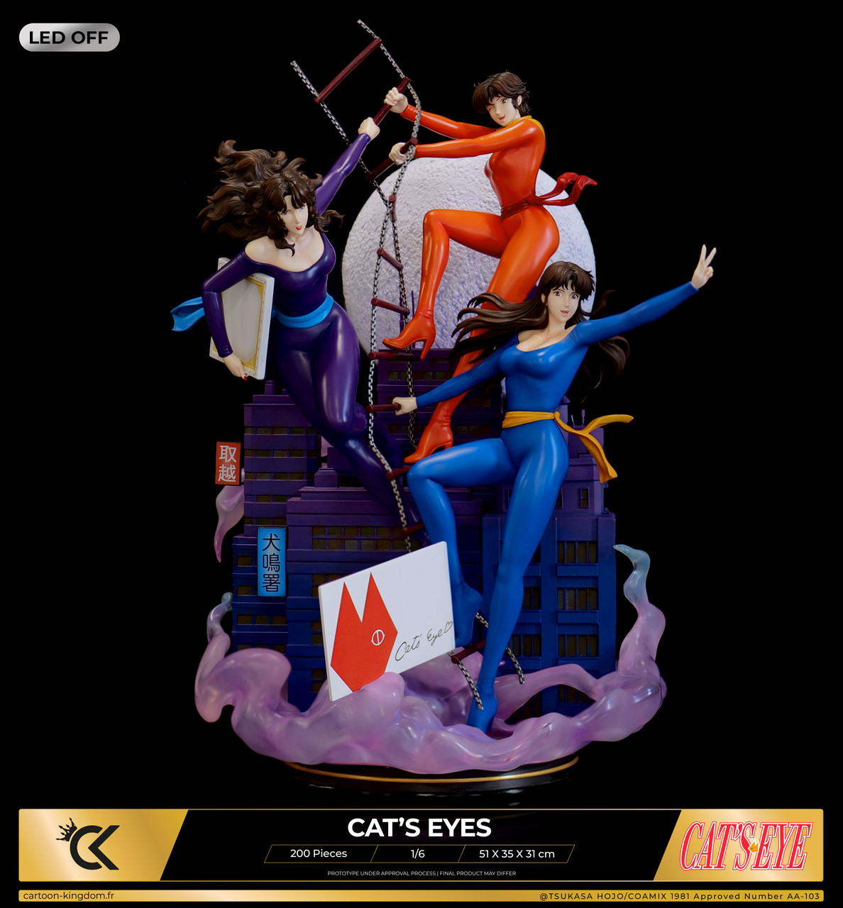 【Pre-sale】1/6 Scale Cat's eyes Kisugi Rui & Kisugi Hitomi & Kisugi Ai-Cat's Eye-Cartoon Kingdom Studio