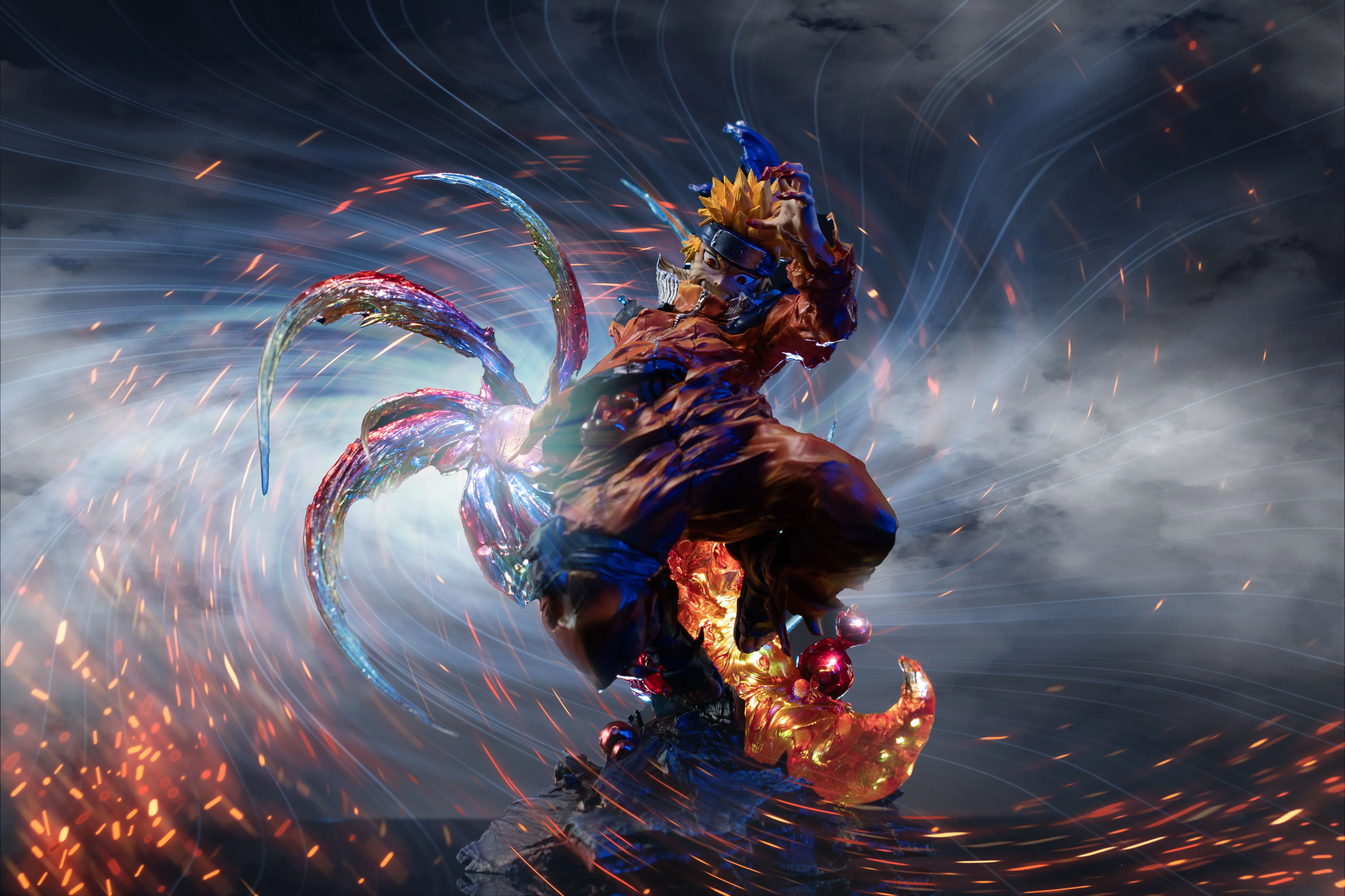 【Pre-sale】1/4 Scale Naruto with LED-Iron Curtain Studio