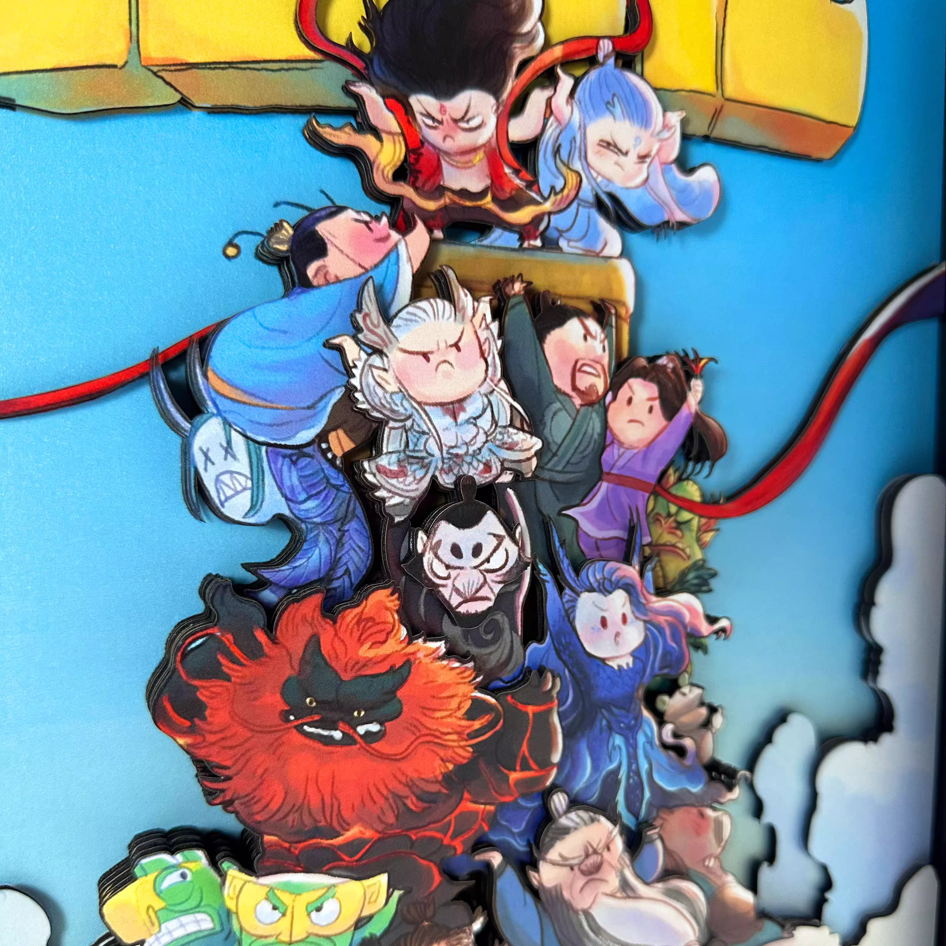 【In stock】Decorative Painting of Commemorative Poster-Nezha: Demon Child Conquers the Sea-Aotu Panda