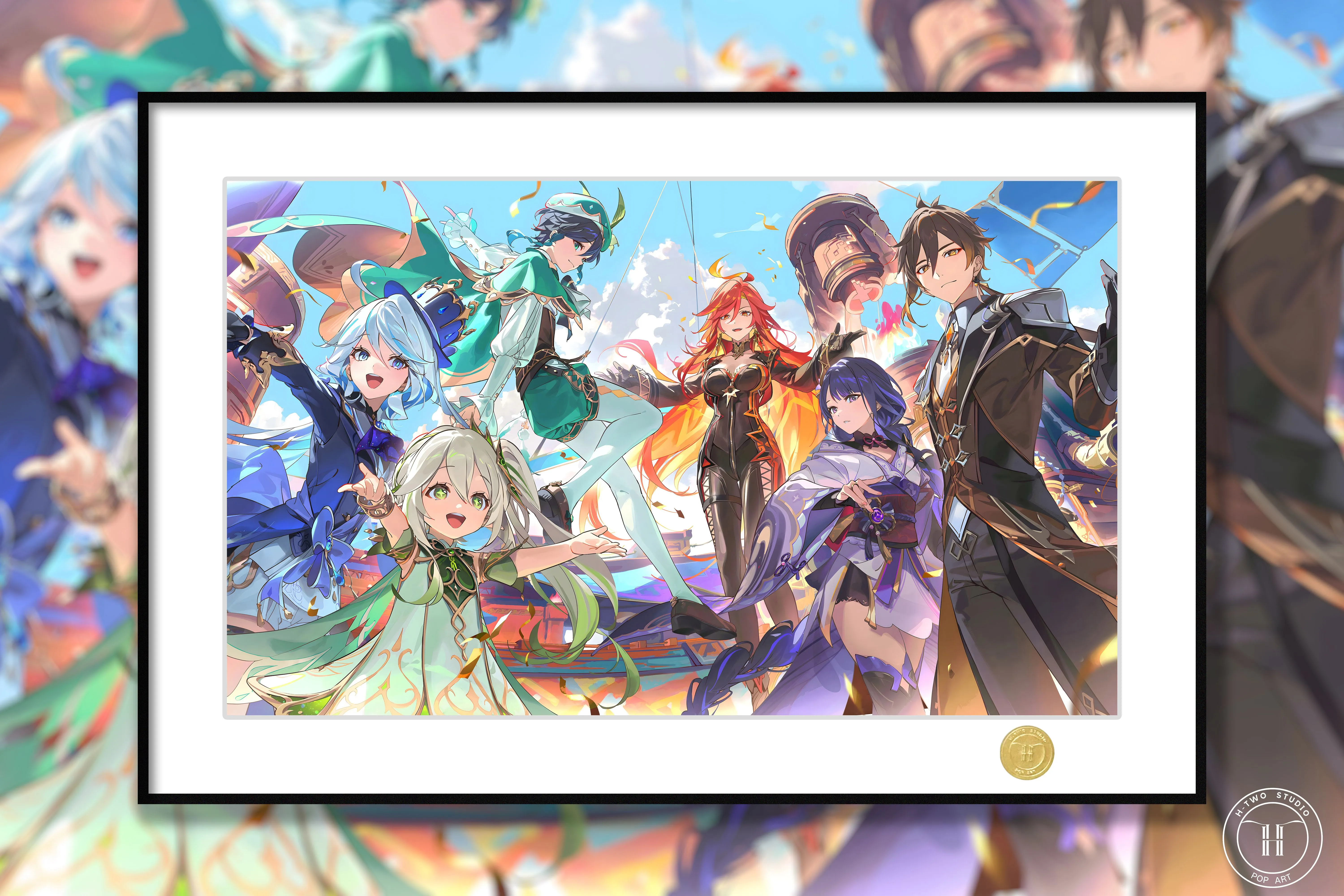 【Pre-sale】Decorative Painting of Six Gods-Genshin Impact-H2 Studio