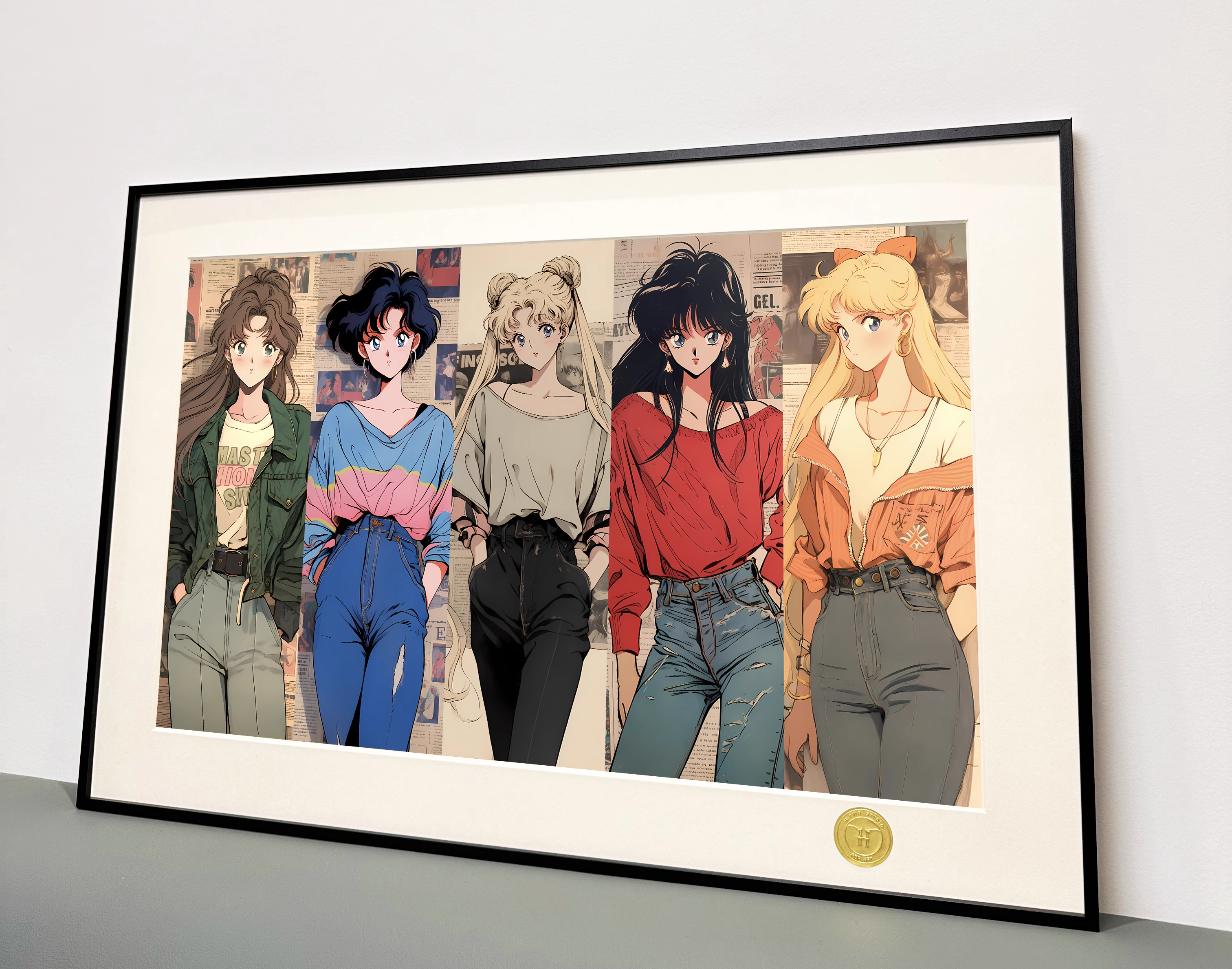 【Pre-sale】Decorative Painting of Hong Kong Style Beautiful Girl-Sailor Moon-H2 Studio