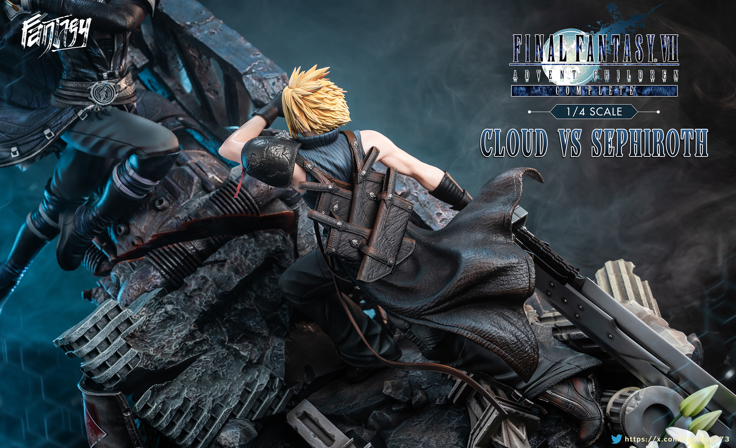 【Pre-sale】1/4 Scale Sephiroth vs Cloud-(FF7) Final Fantasy-Fantasy Studio