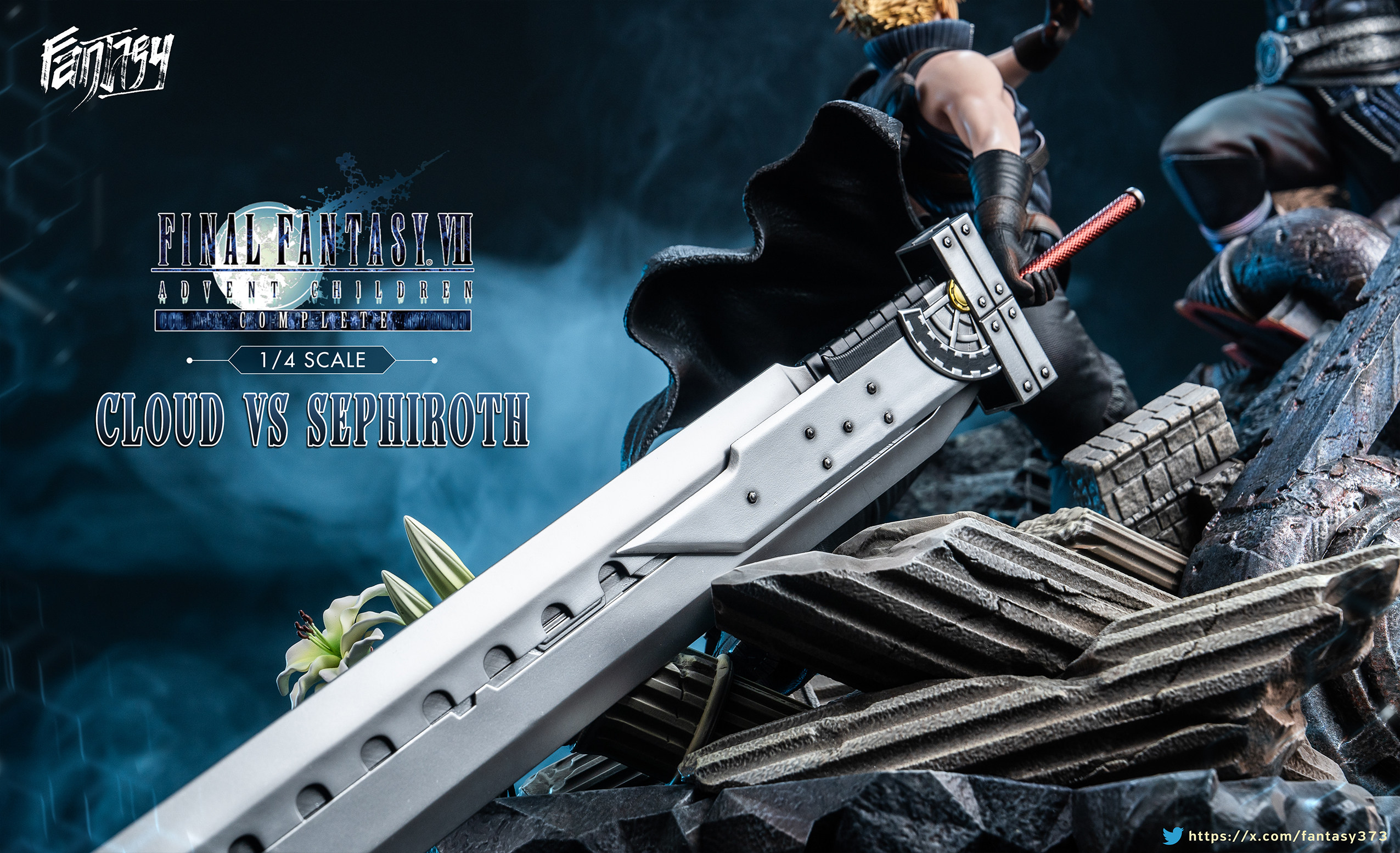 【Pre-sale】1/4 Scale Sephiroth vs Cloud-(FF7) Final Fantasy-Fantasy Studio