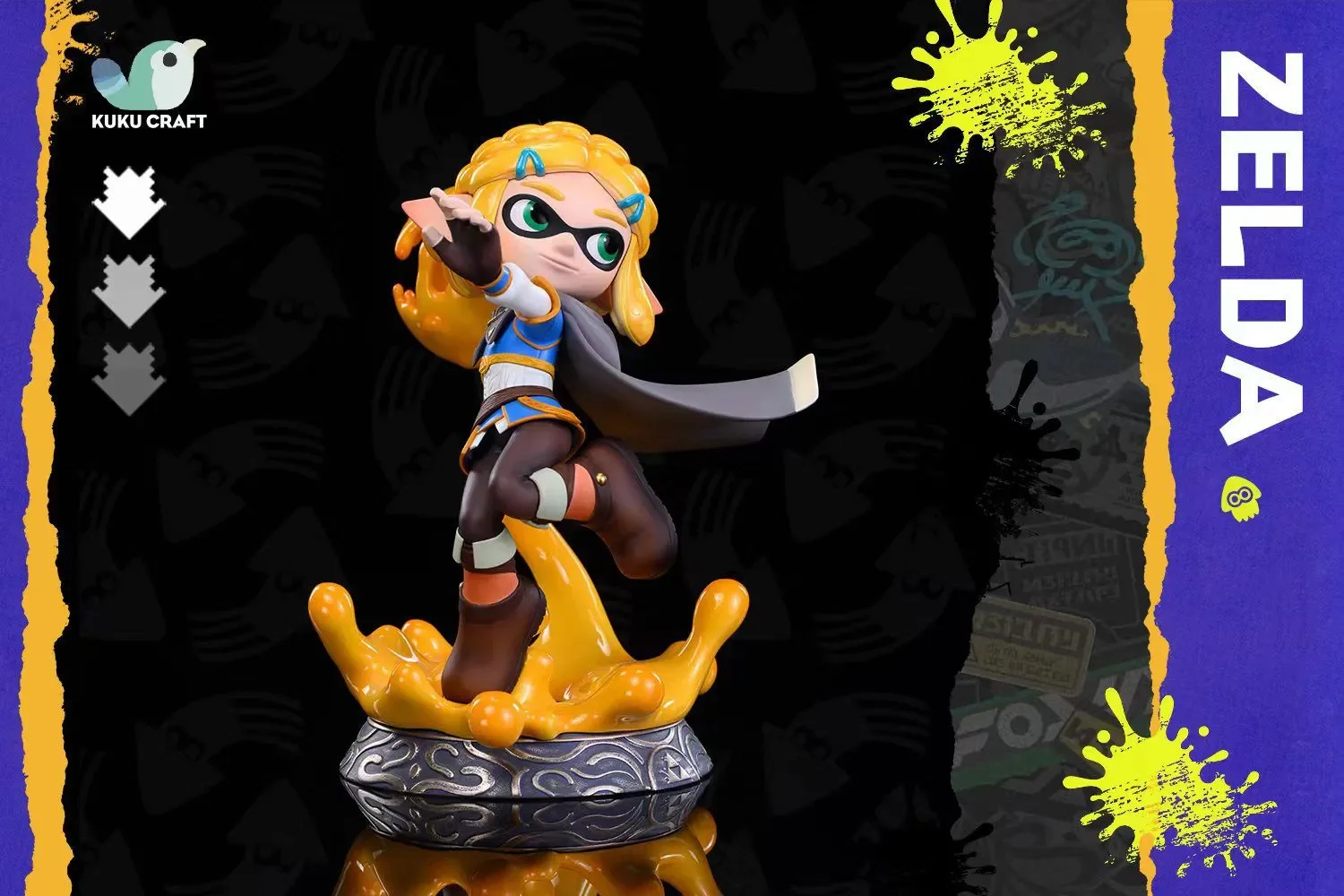 【Sold out】Squid Princess Zelda and Squid Link-The Legend of Zelda Splatoon-KukuCraft Studio