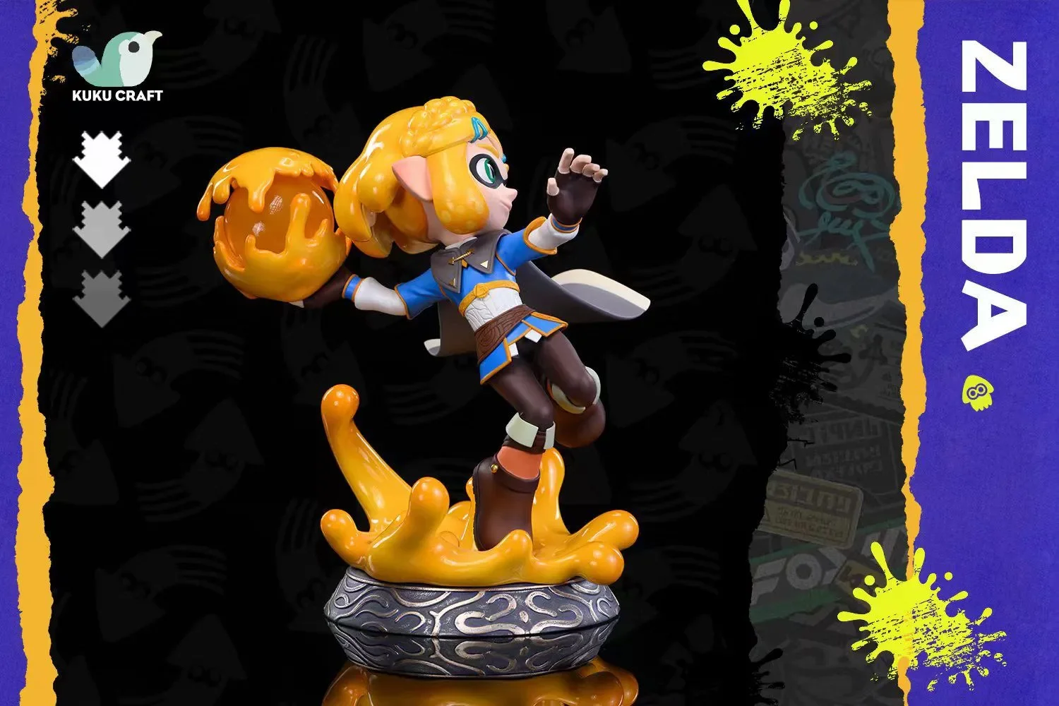 【Sold out】Squid Princess Zelda and Squid Link-The Legend of Zelda Splatoon-KukuCraft Studio