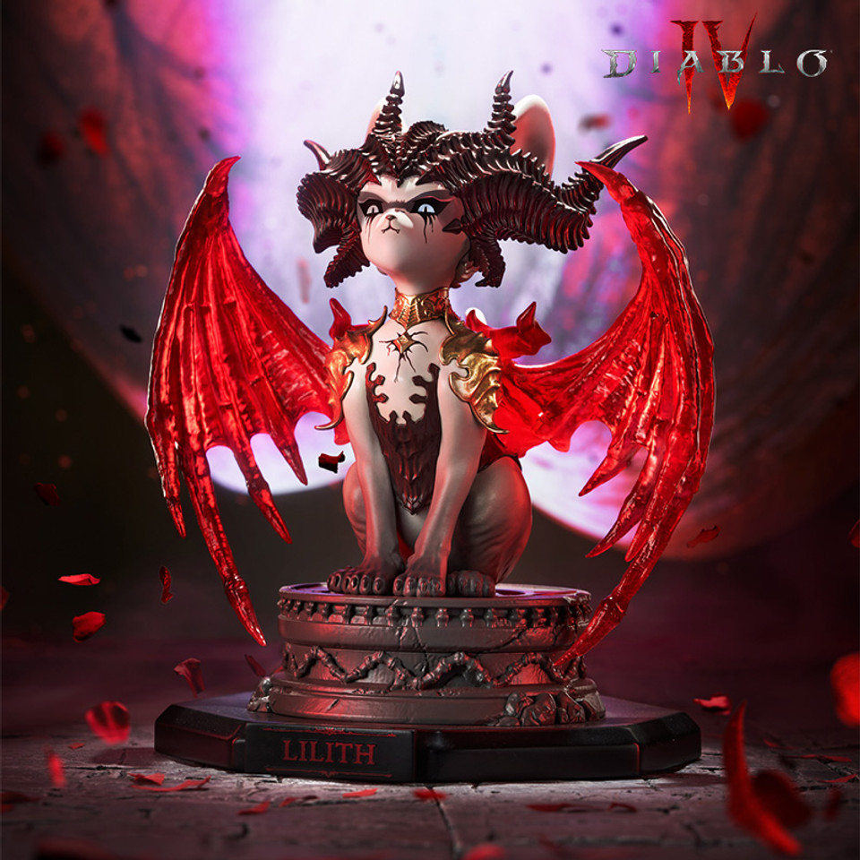 【Pre-sale】Lilith Meow Light-Up Collectible Figure-Diablo IV-Blizzard Studio