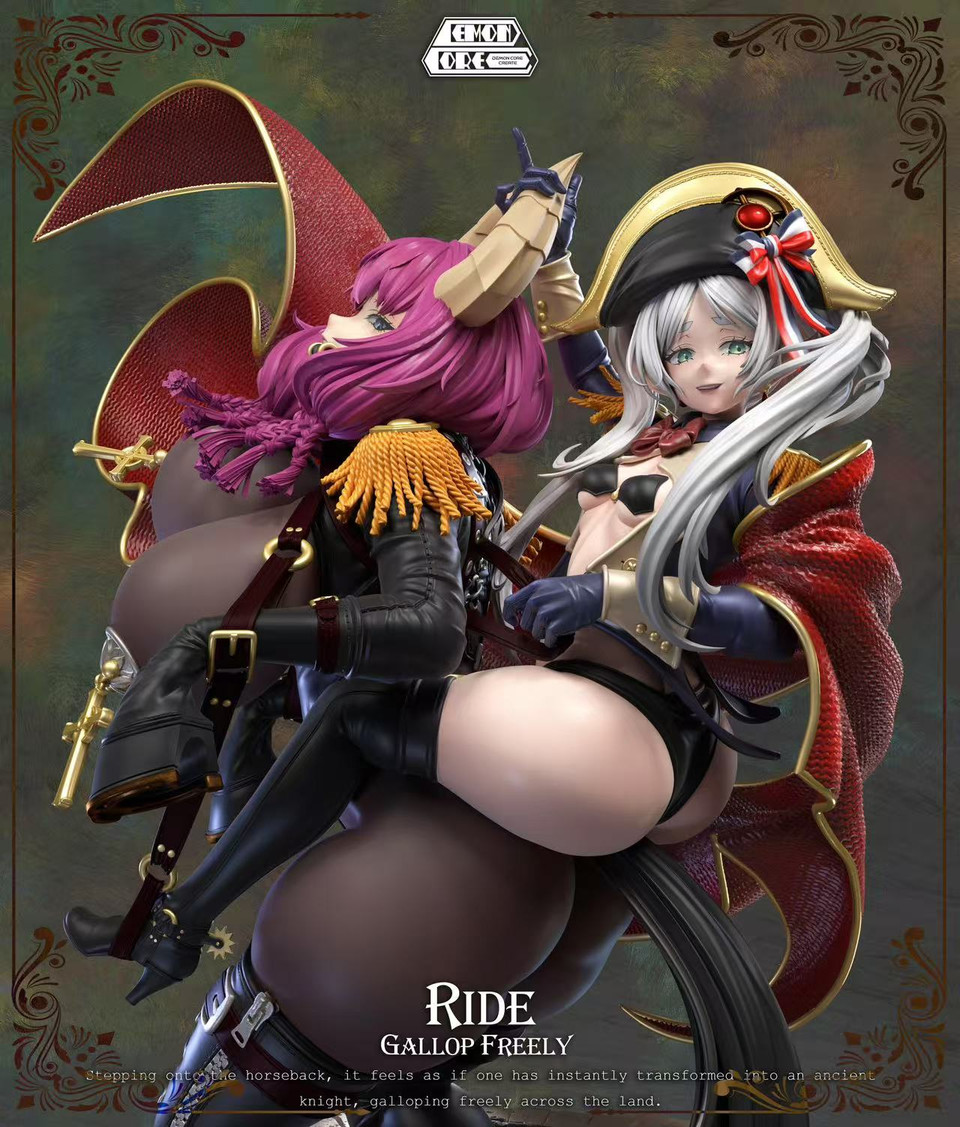 【Pre-sale】1/5 Scale Aura and Frieren-Ride Gallop Freely-Demon Core Studio