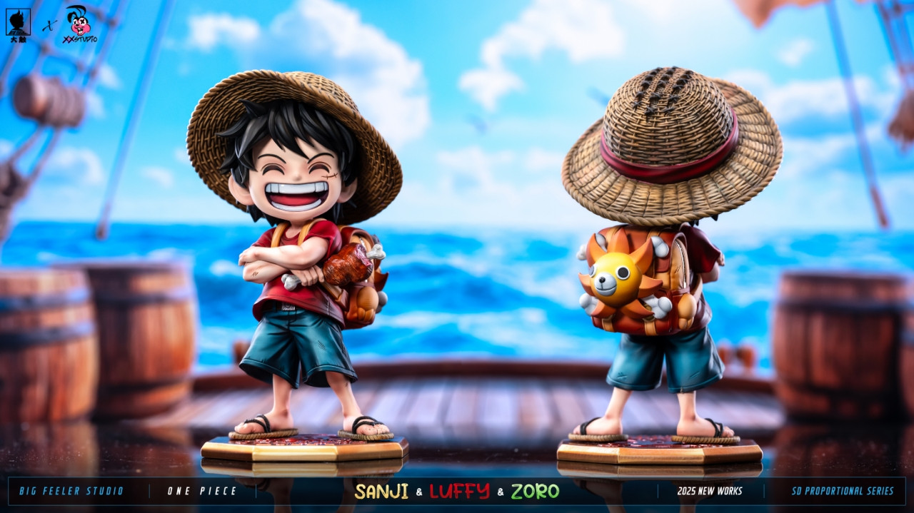 【Pre-sale】Q ver Luffy, Sanji and Zoro-Big Feeler Studio and XOX Studio