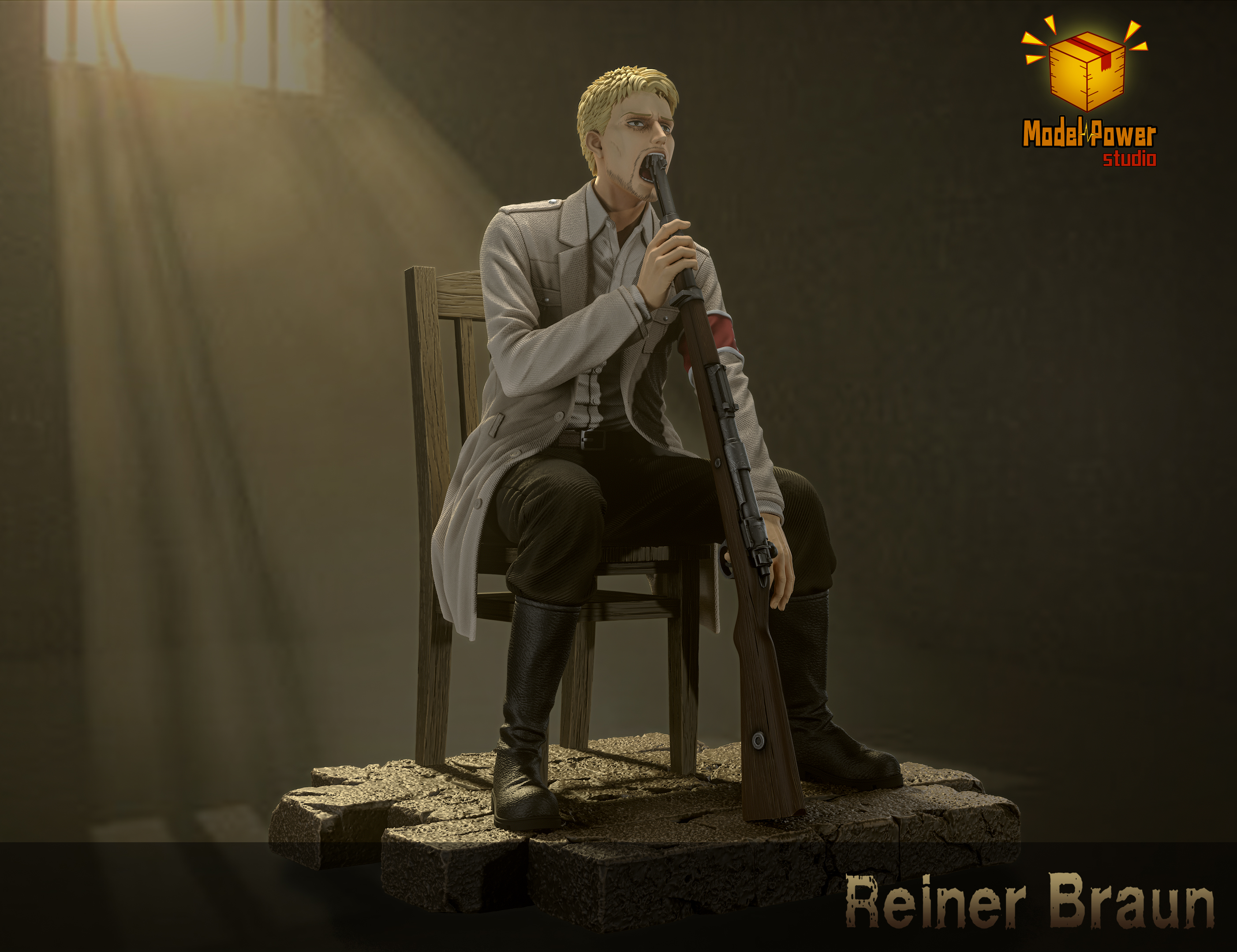 【Sold out】009 Reiner Braun-Attack on Titan-Model Power studio