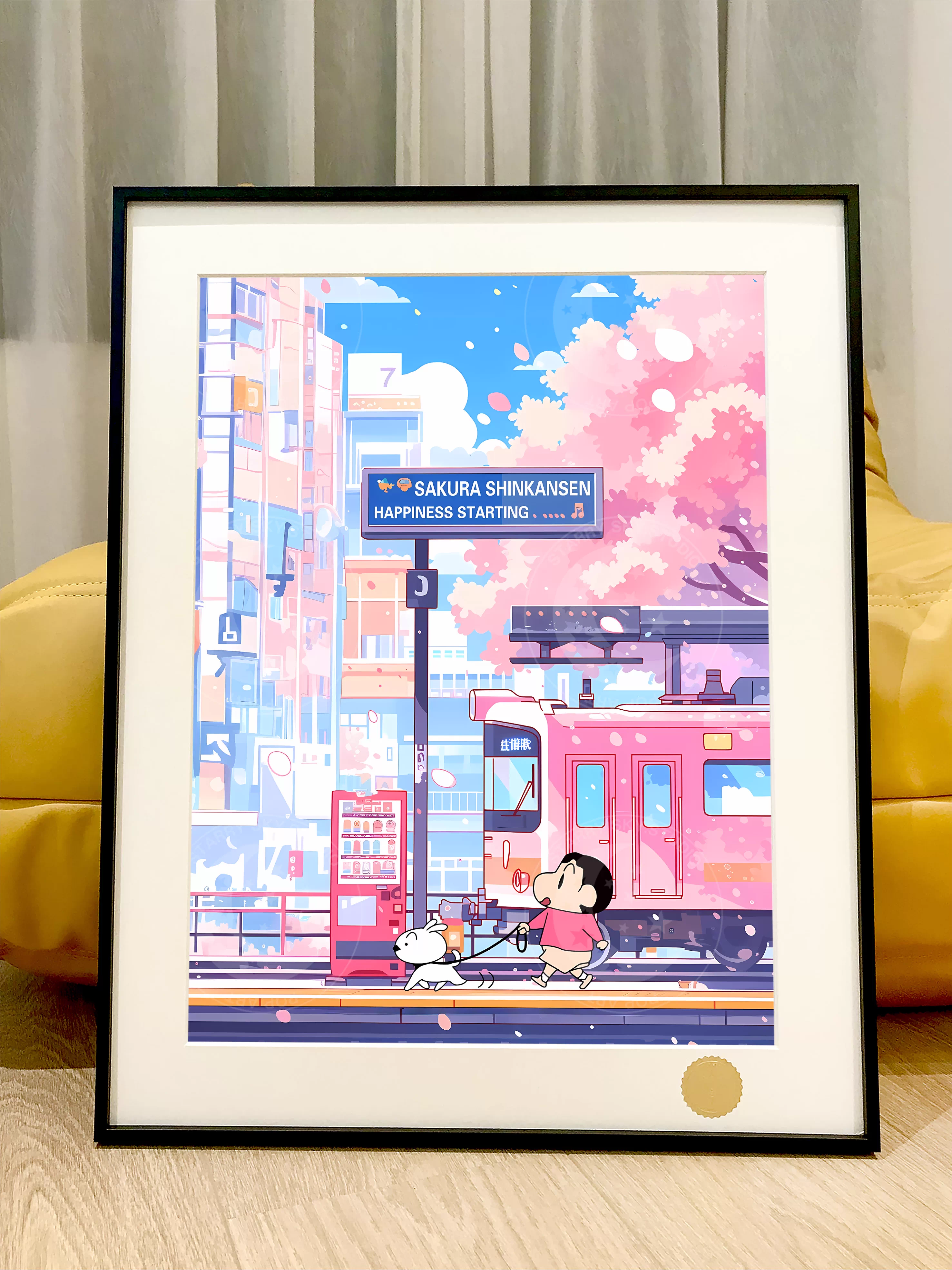 【Pre-sale】Decorative Painting of Sakura Season Shin-chan-Crayon Shin-chan-XingKong Studio