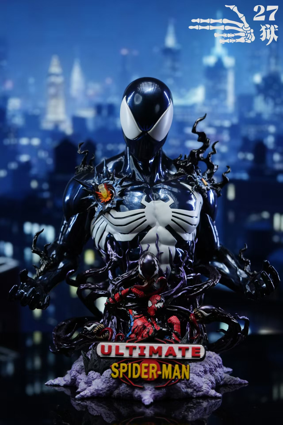 【Pre-sale】1/3 Scale Bust of Ultimate Symbiote Spider Man-Other series-27Abyss Studio