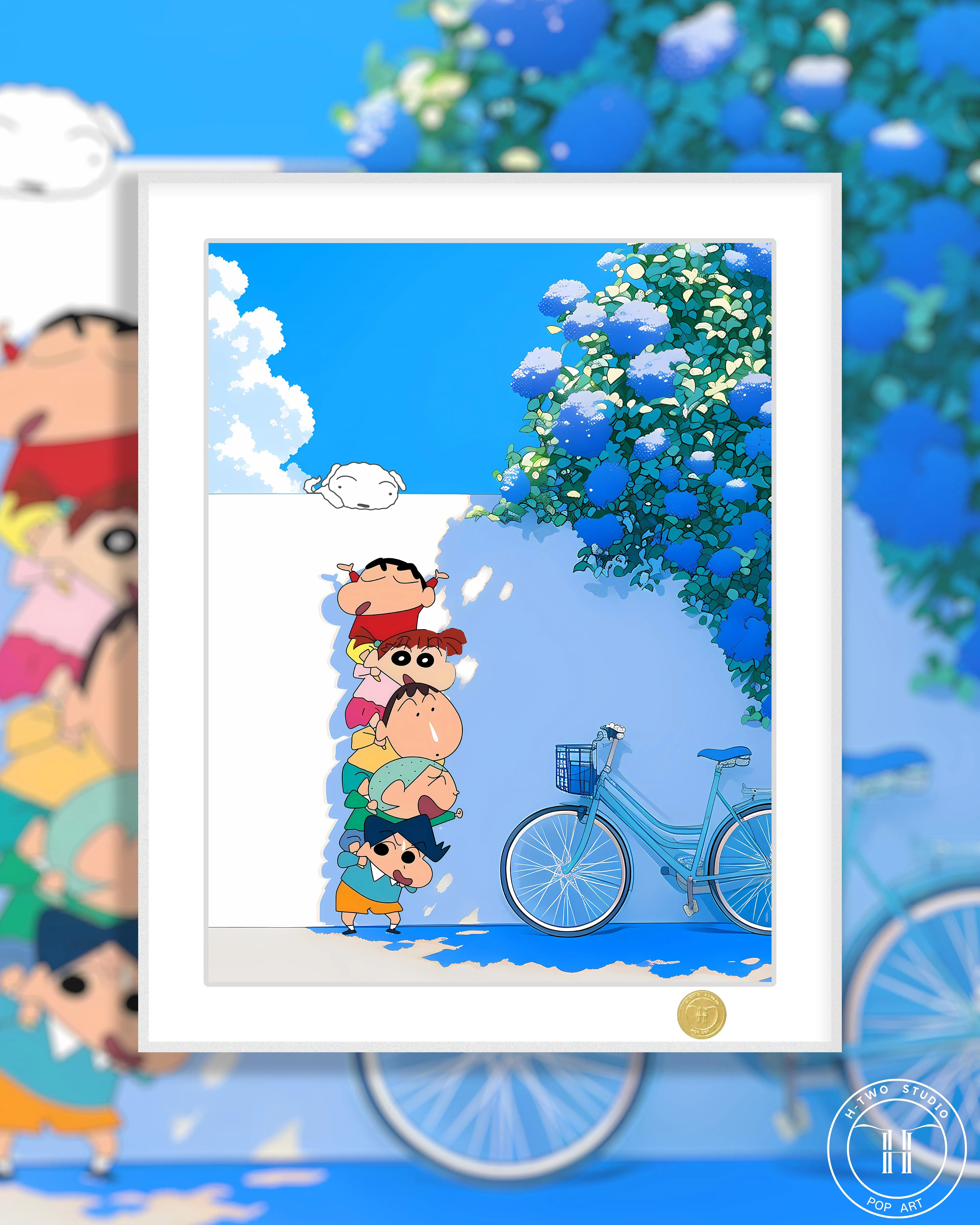 【Pre-sale】Decorative Painting of Five Kids-Crayon Shin-chan-H2 Studio