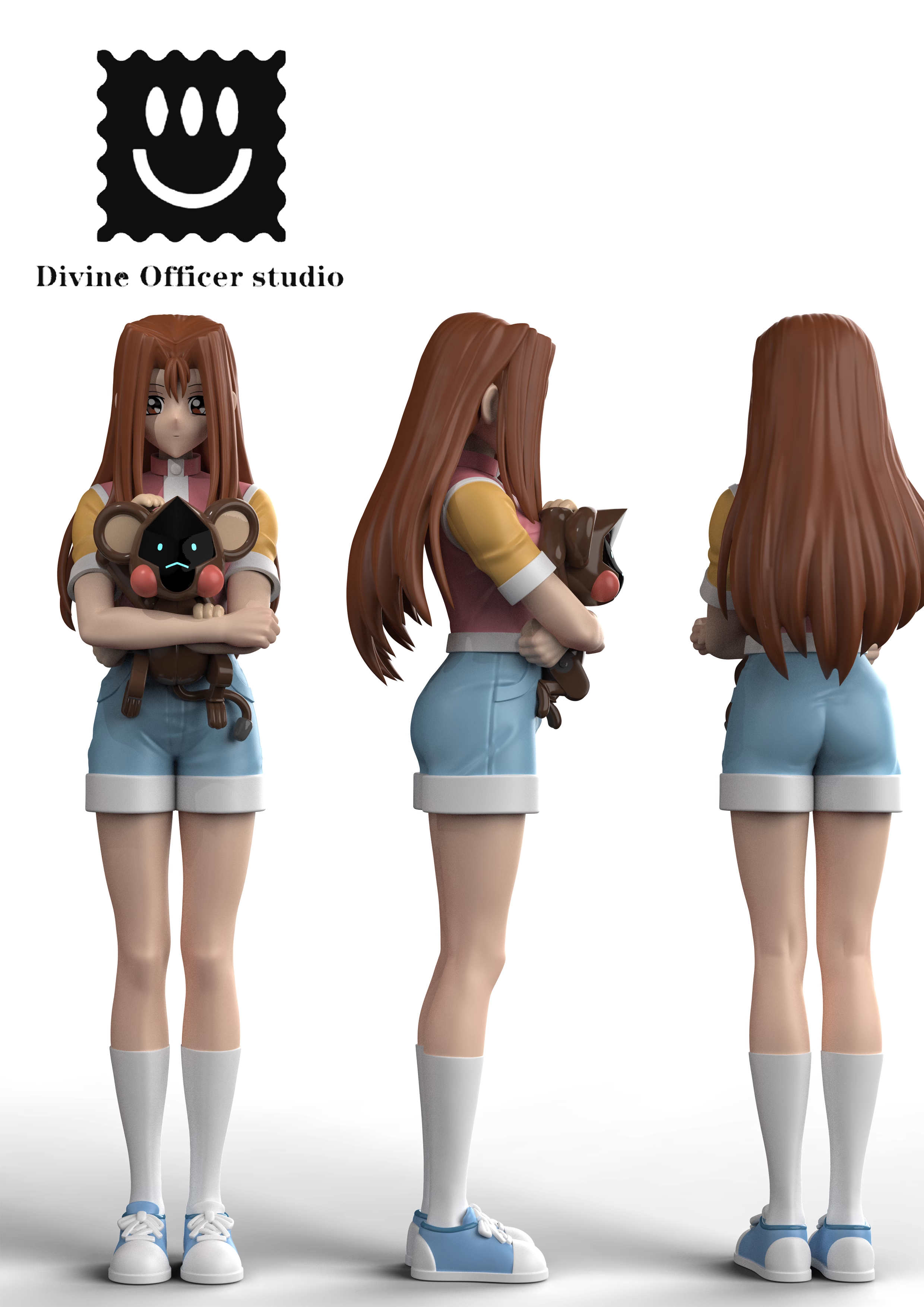 【Pre-sale】1/7 Scale Kawai Shizuka-Yu-Gi-Oh!-Divine Officer Studio