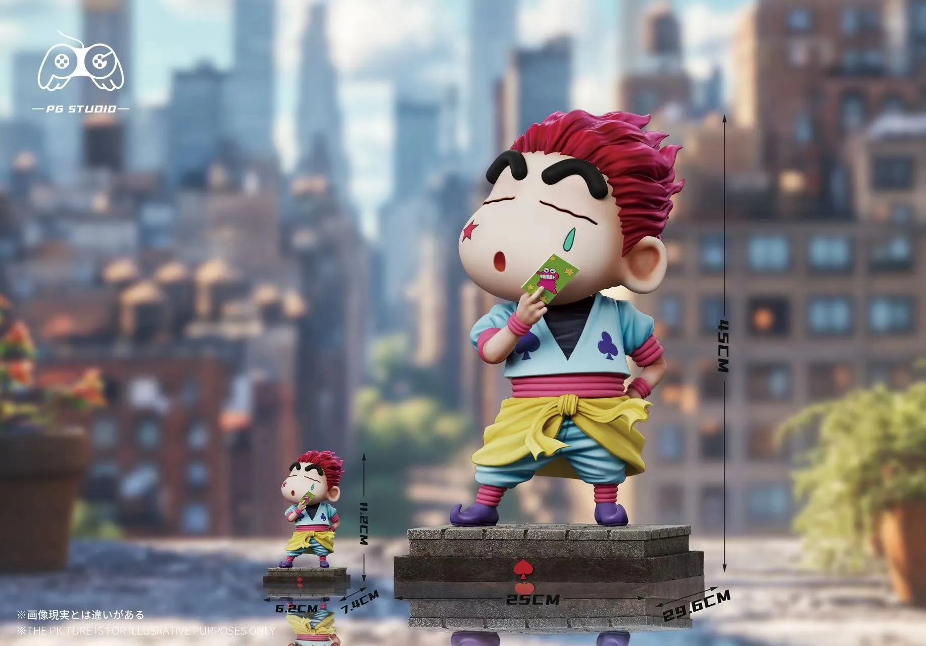 【Pre-sale】Small & Big Scale Hisoka Morow Cosplay Shin-chan-HUNTER X HUNTER Crayon Shin-chan-PG Studio