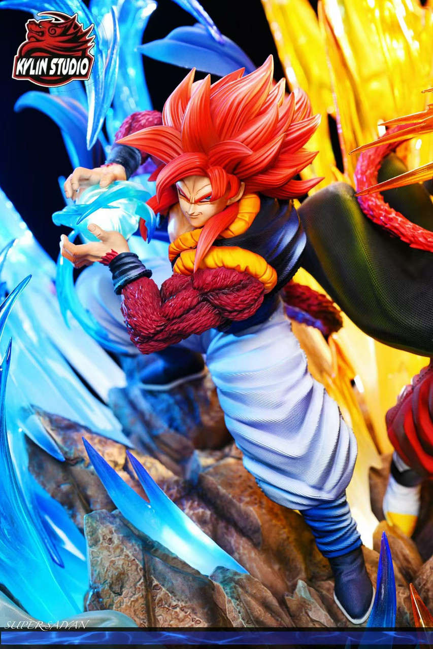 【Pre-sale】1/6 Scale SS4 Gogeta and Vegito with LED-Kylin Studio