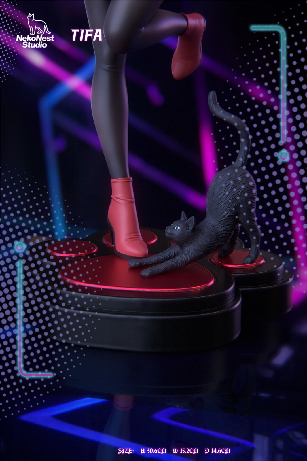 【Pre-sale】1/6 Scale Cat Girl Ver. Tifa Lockhart-(FF7) Final Fantasy VII-NekoNest Studio