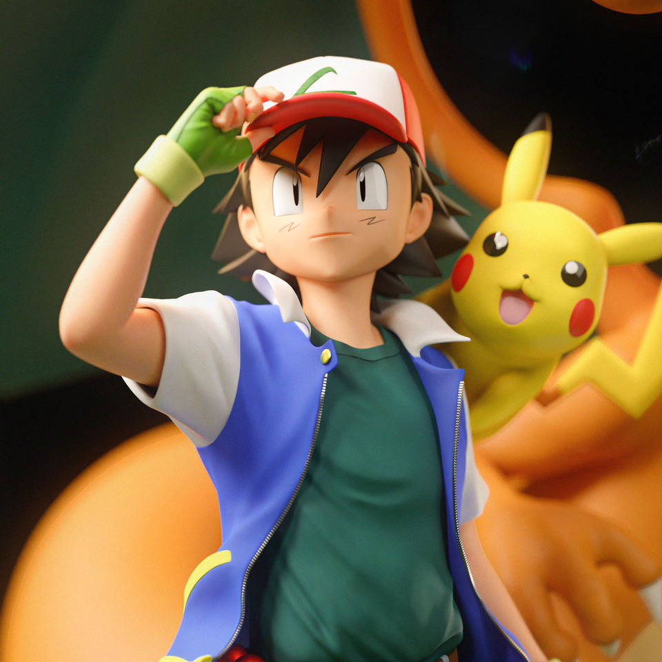 【Pre-sale】Ash Diorama and Red Diorama-Black Swan Collectibles Studio