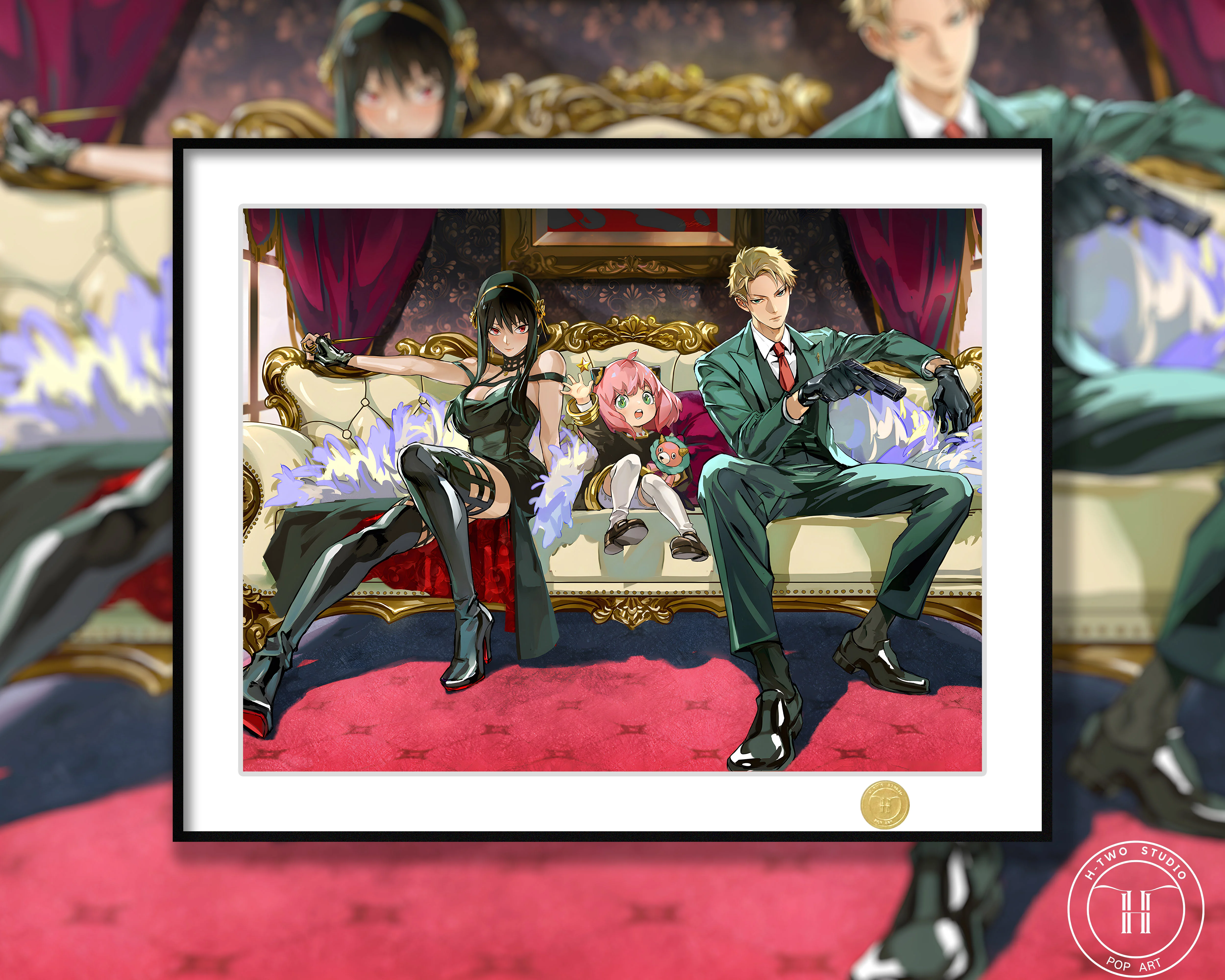 【Pre-sale】Decorative Painting of Yor, Anya and Loid-H2 Studio