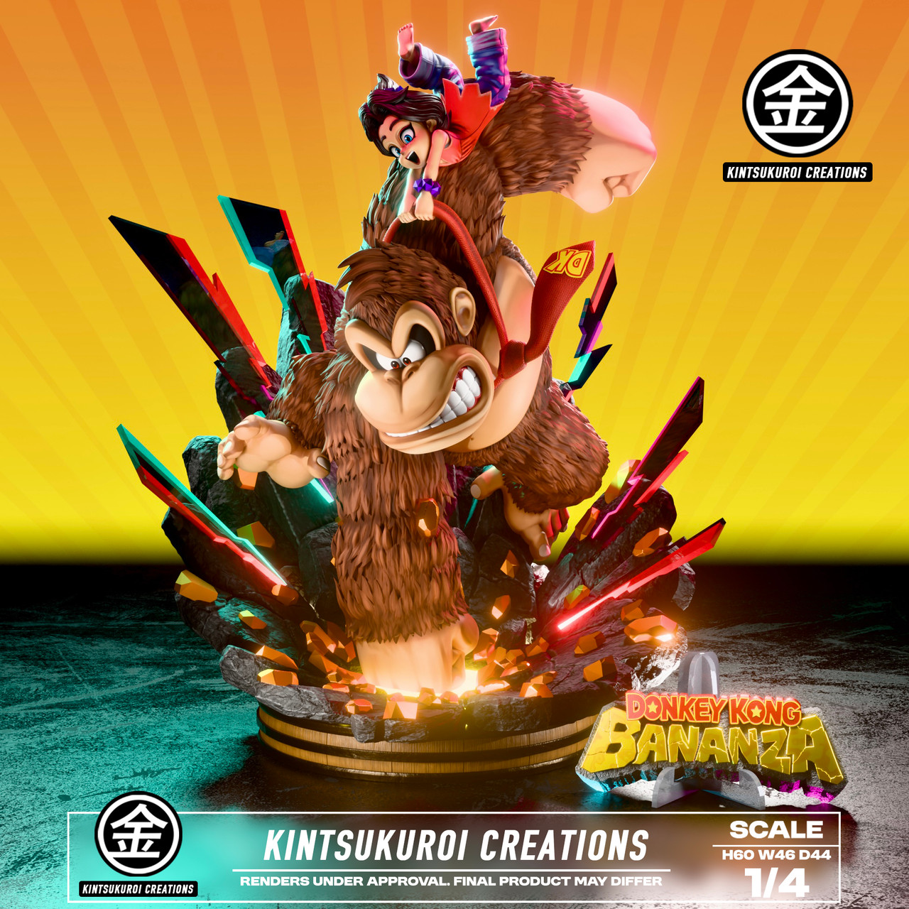 【Pre-sale】1/4 Scale DK Banana Diorama with LED-Kintsukuroi Creations Studio
