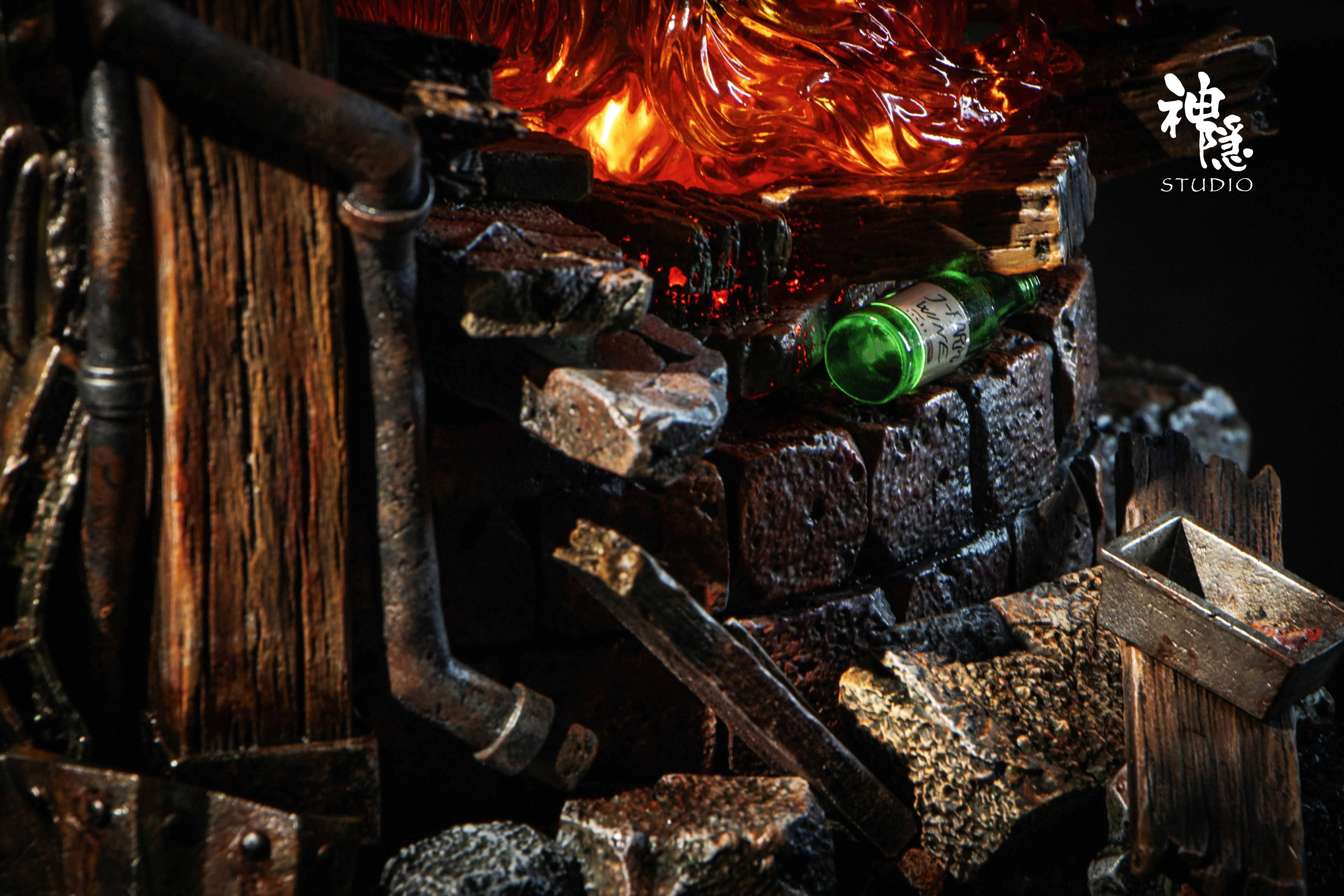 【Pre-sale】Calcifer Rebirth after the collapse with LED-Studio Ghibli-ShenYin Studio