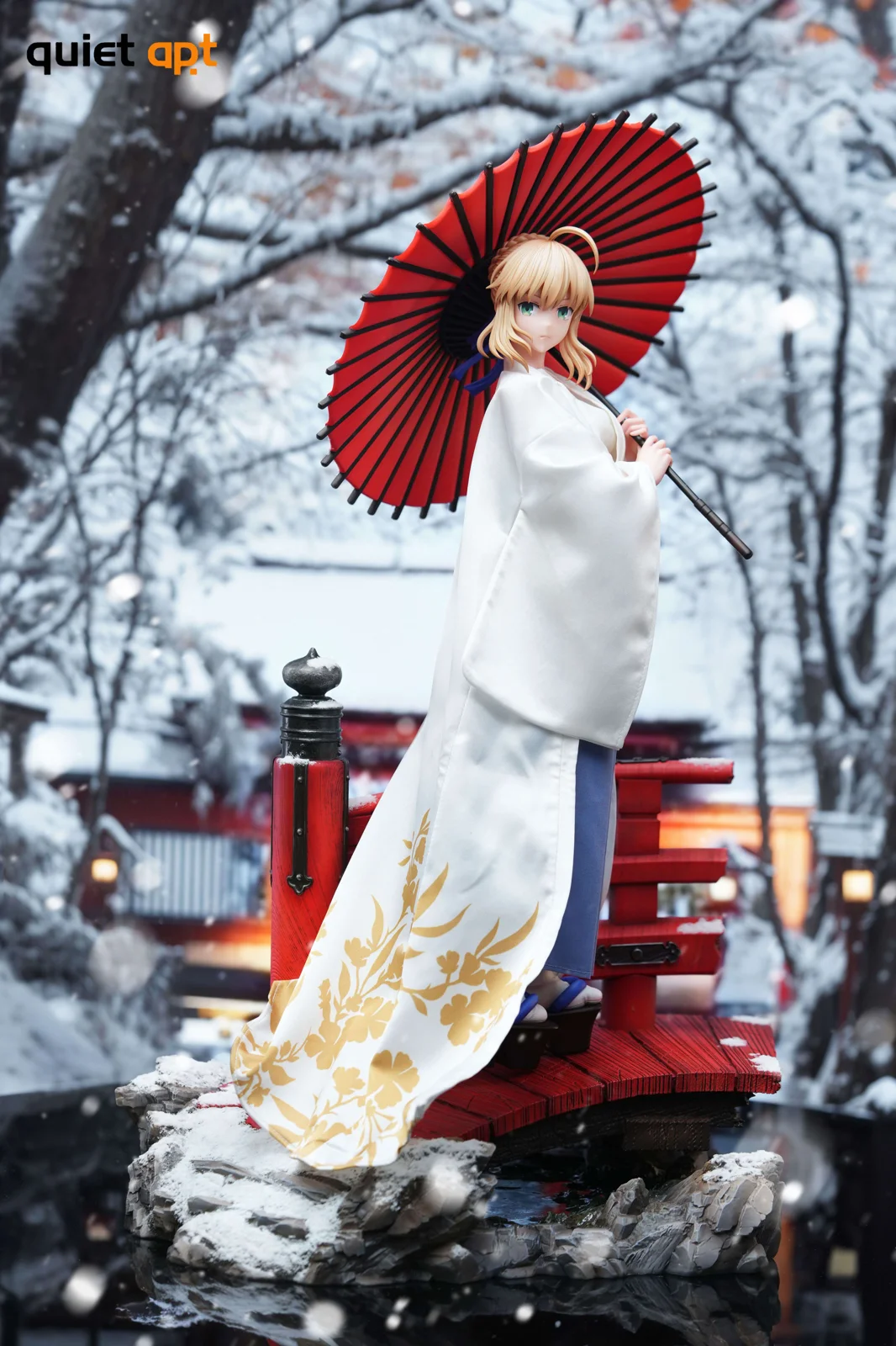 【Pre-sale】1/4 Scale White Eternal Japanese Style Saber Artoria Pendragon-Fate/Grand Order-QuietArt Studio