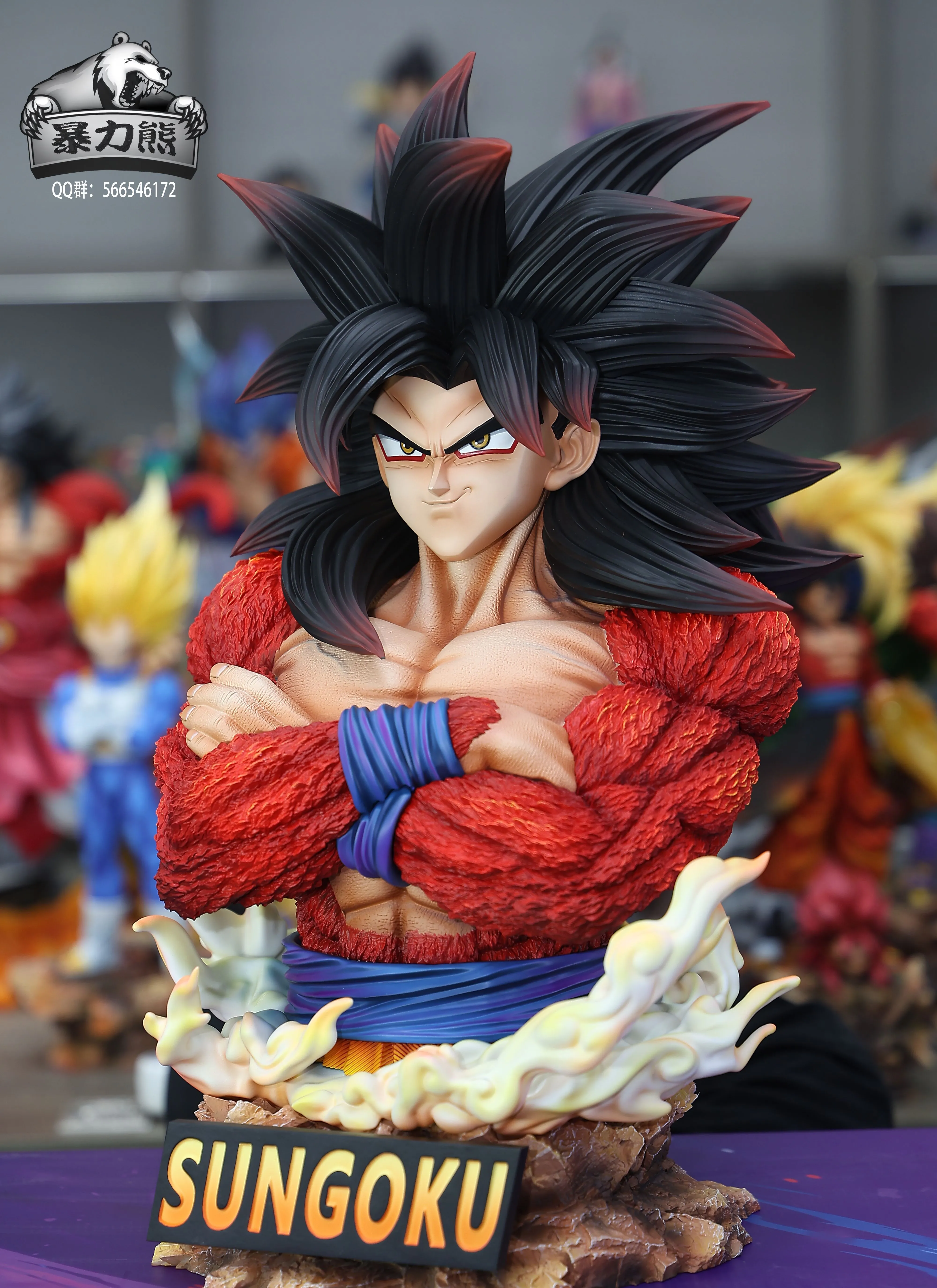【Pre-sale】Bust of SS4 Goku-DB-Violent Bear Studio
