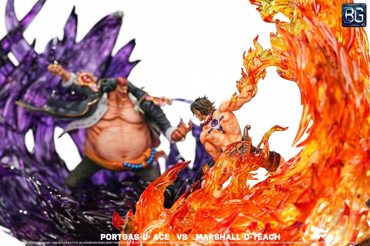 【Pre-sale】1/6 and POP Scale Ace VS Marshall·D·Teach with LED-Badge Studio