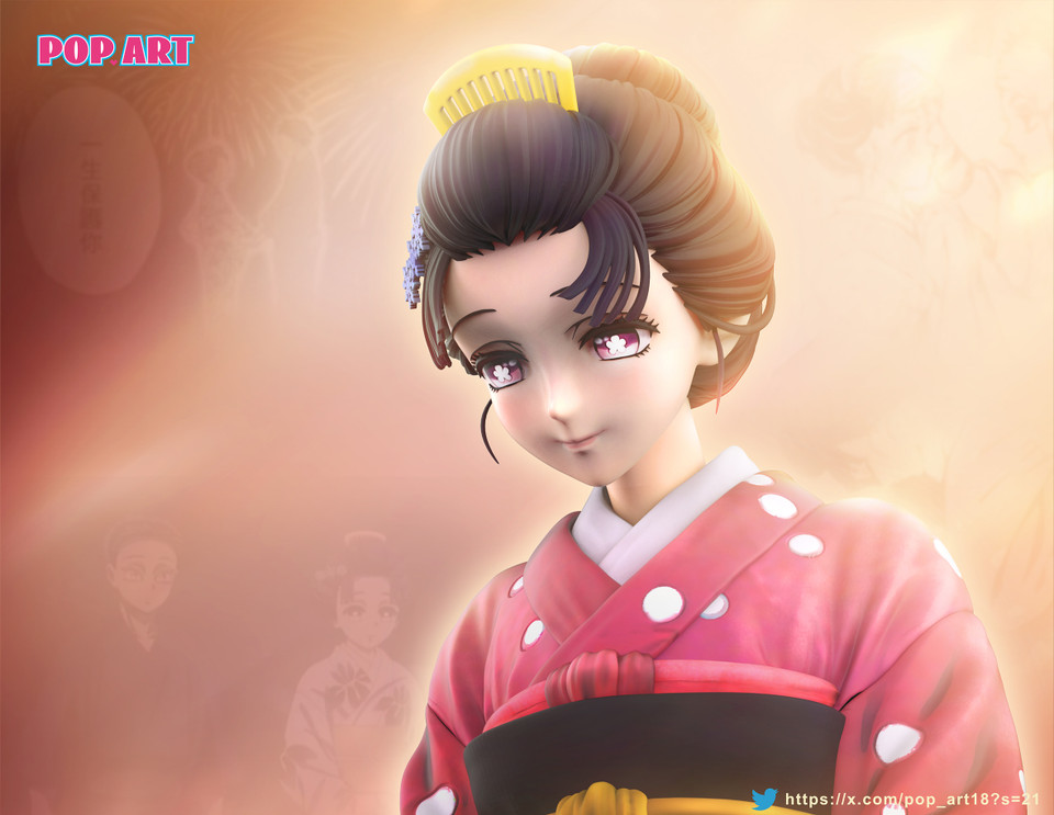 【Sold out】1/6 Scale Akaza and Koyuki-POP.ART Studio