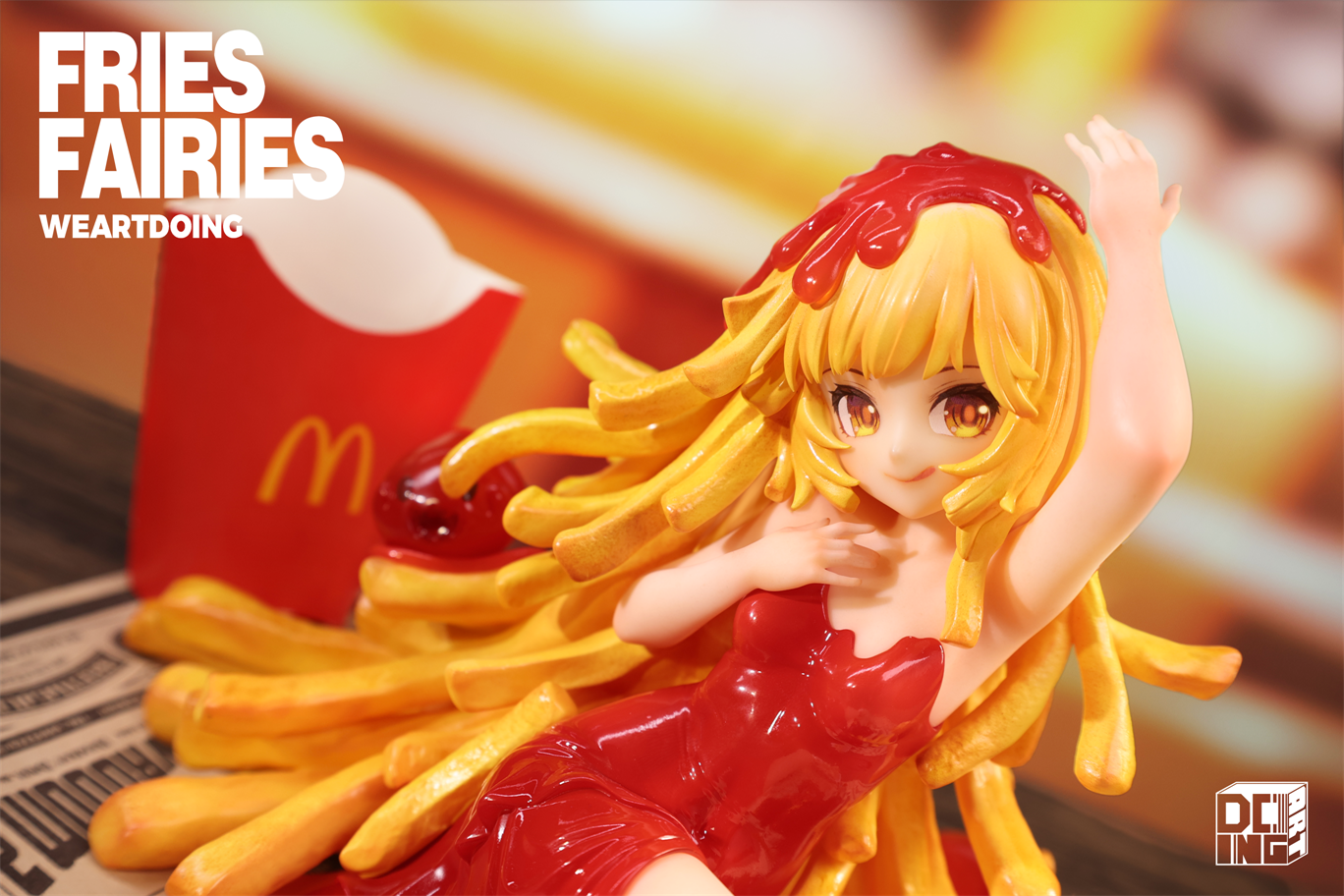【Sold out】Sleeping Beauty-Fries Fairies-Classic Ketchup and Wasabi-Other series-WeArtDoing Studio