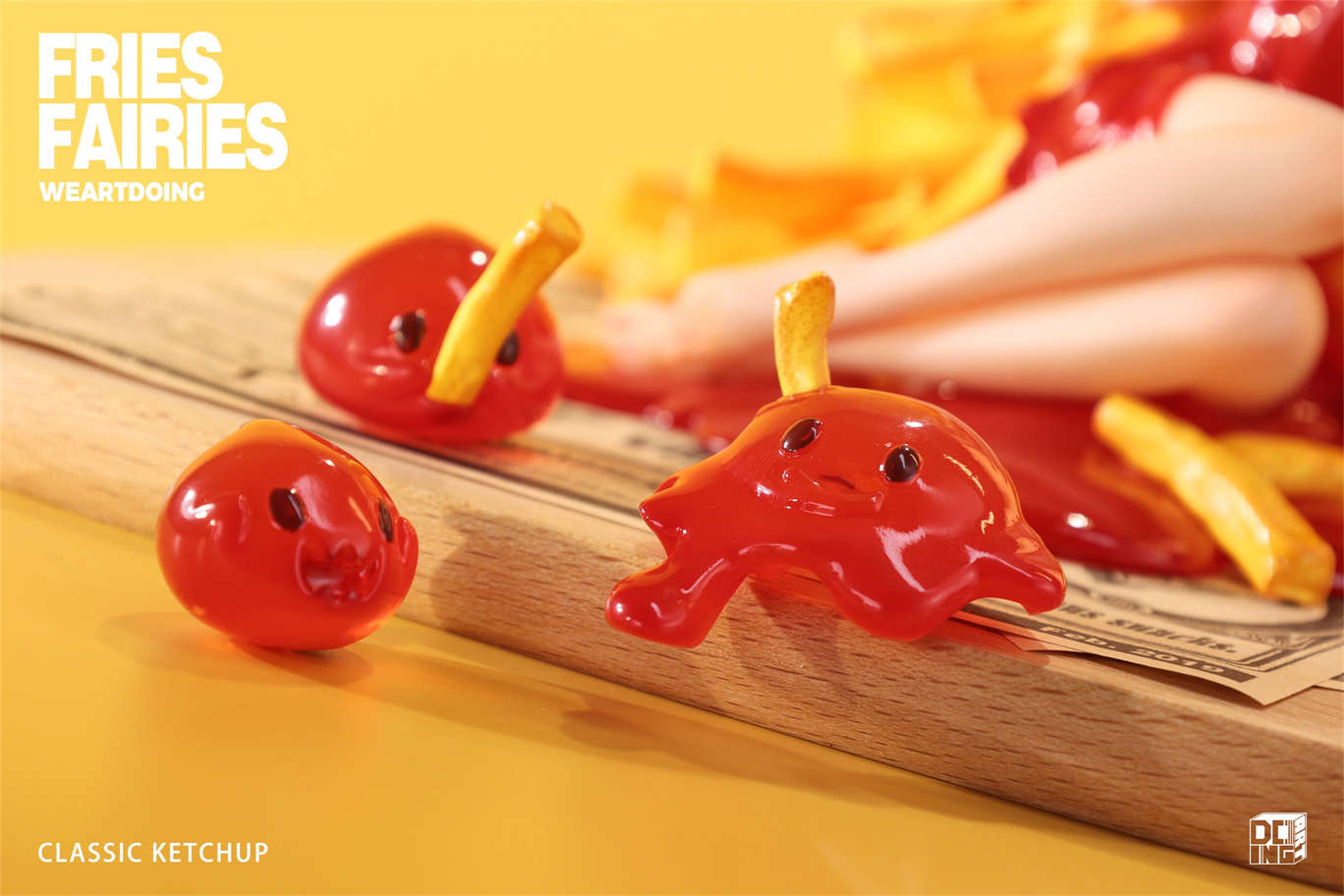 【Sold out】Sleeping Beauty-Fries Fairies-Classic Ketchup and Wasabi-Other series-WeArtDoing Studio
