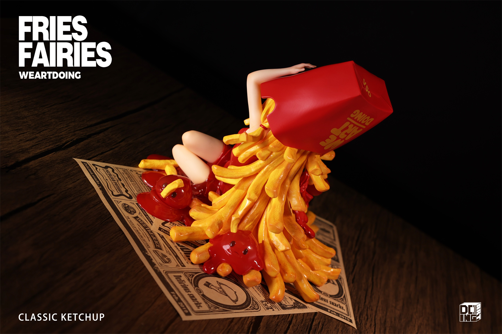 【Sold out】Sleeping Beauty-Fries Fairies-Classic Ketchup and Wasabi-Other series-WeArtDoing Studio