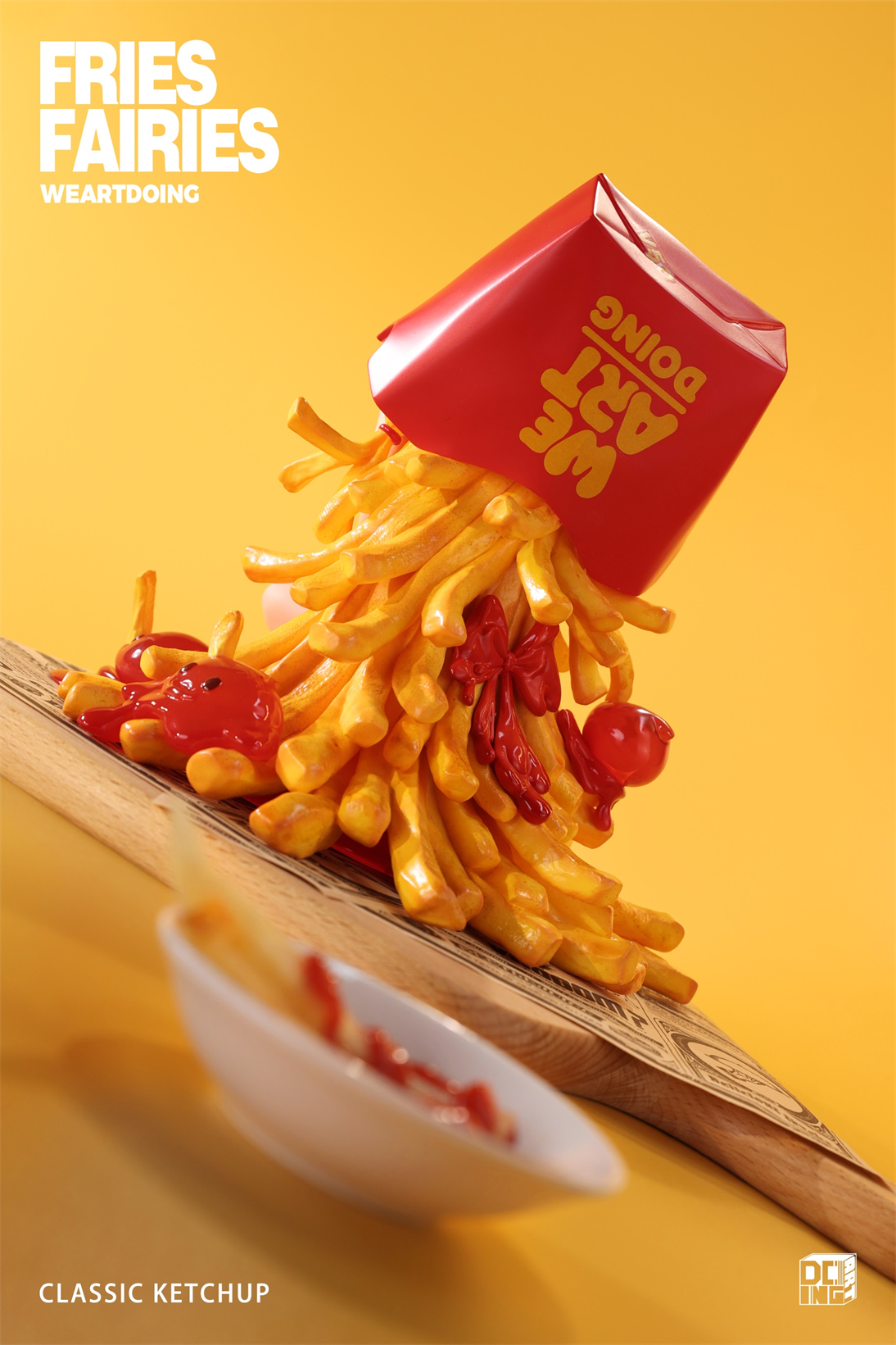 【Sold out】Sleeping Beauty-Fries Fairies-Classic Ketchup and Wasabi-Other series-WeArtDoing Studio