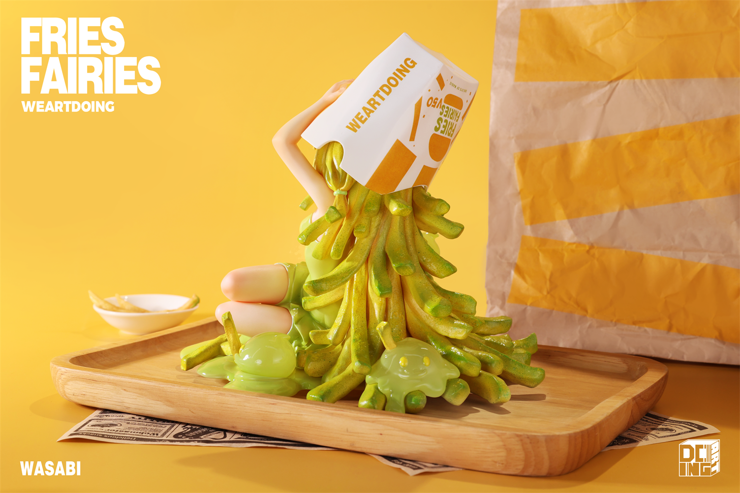 【Sold out】Sleeping Beauty-Fries Fairies-Classic Ketchup and Wasabi-Other series-WeArtDoing Studio