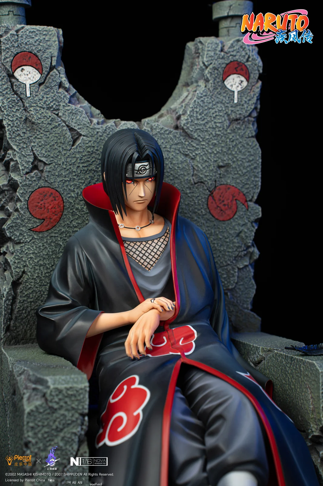 【Sold out no more】1/6 Scale Licensed Itachi Uchiha with LED-Pierrot China x PickStar Studios