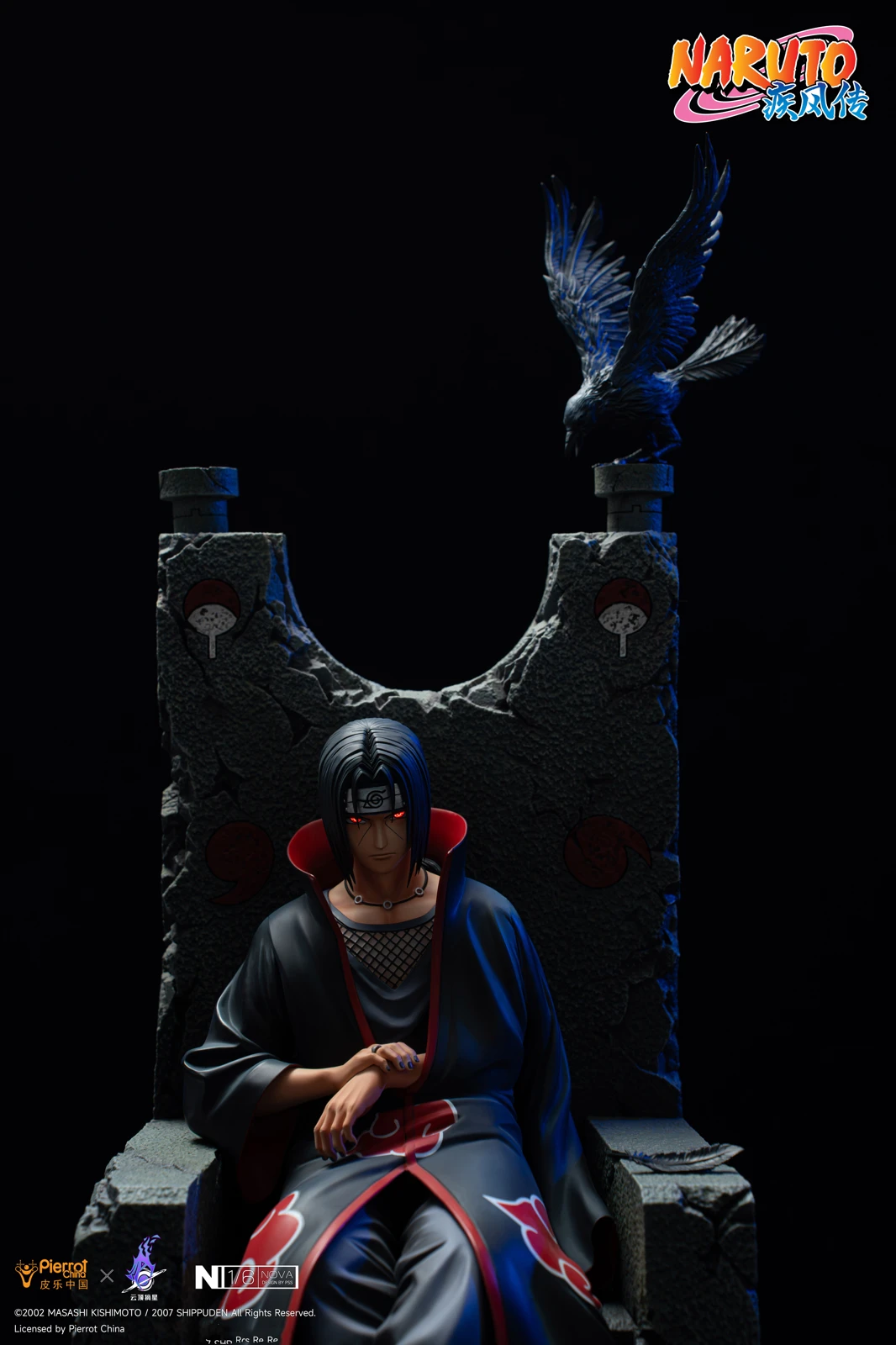【Sold out no more】1/6 Scale Licensed Itachi Uchiha with LED-Pierrot China x PickStar Studios