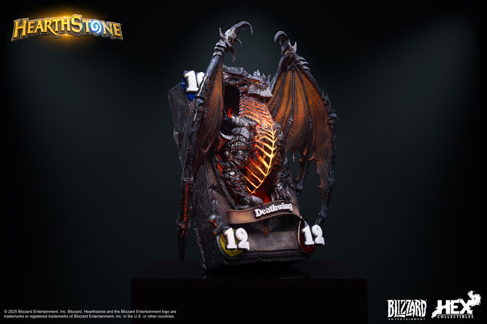 【Pre-sale】Deathwing Art Statue Liensed-Hearthstone-Hex Collectibles and Blizzard Studio