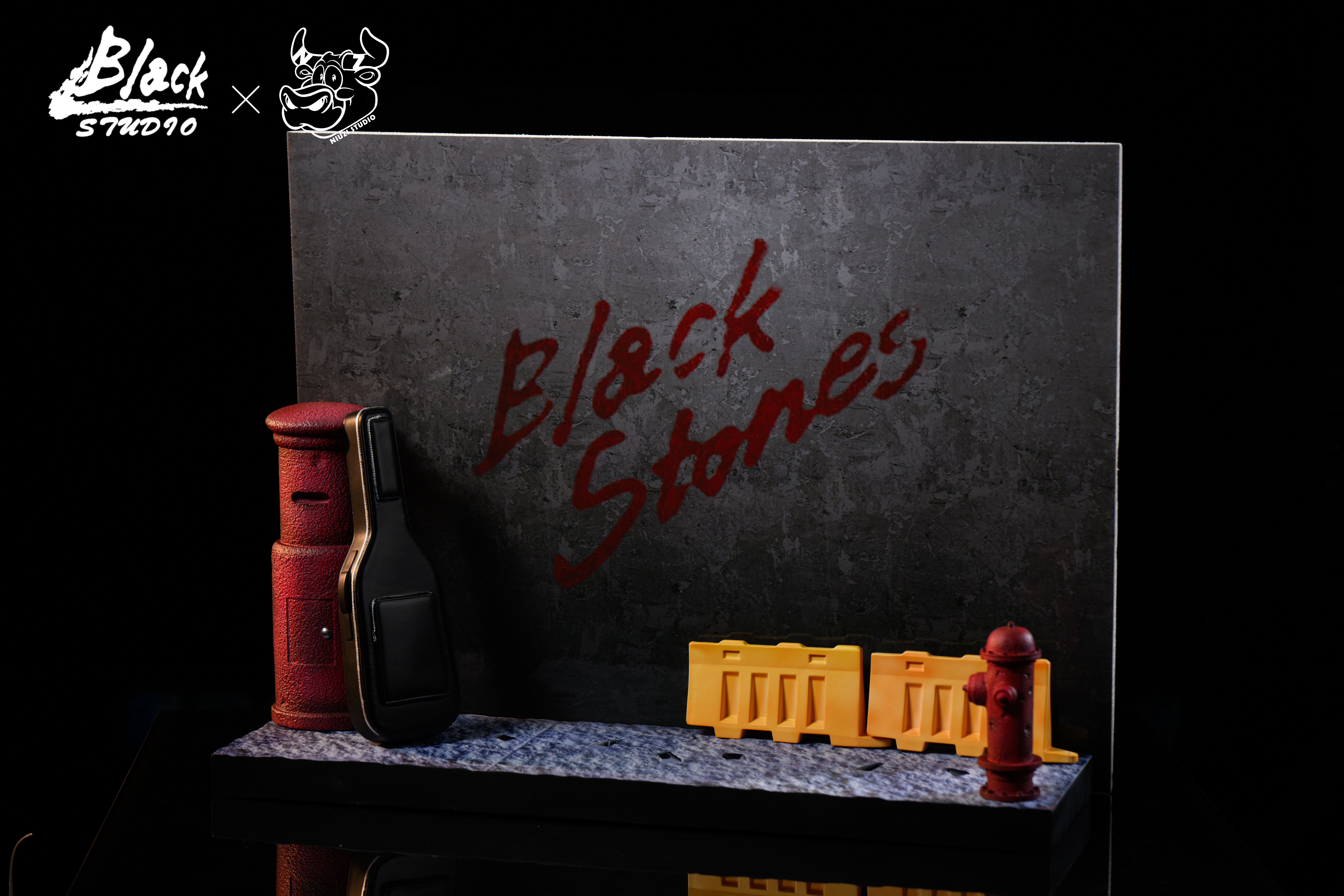 【Sold out】BLACK Stone Band Takagi Yasushi, Terashima Nobuo and Okazaki Shinnichi-Nana-BLACK*NIUZI Studios