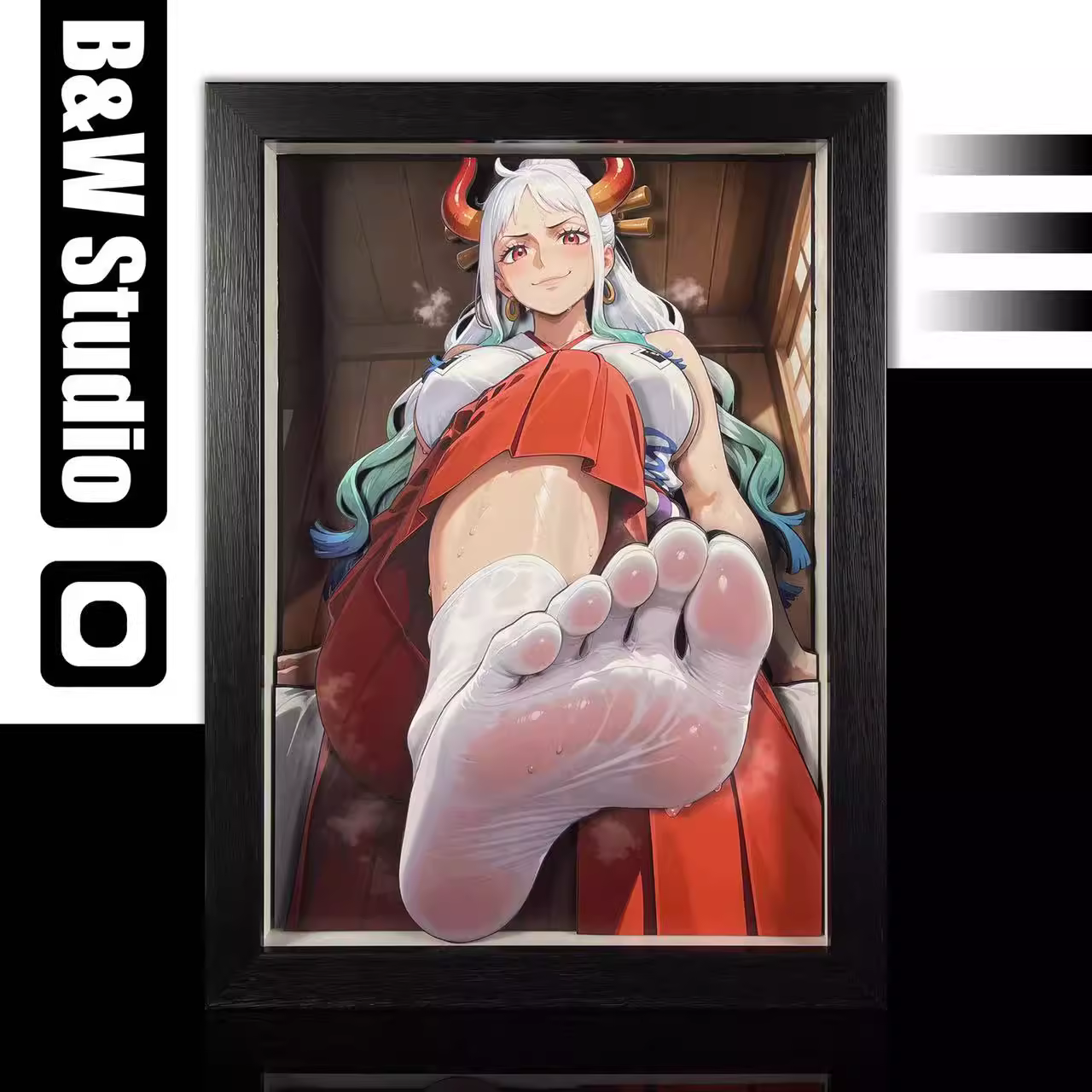 【Pre-sale】DSMG-124 and DSMGSlim-124 3D Decorative Painting of Yamato-Black and White Studio