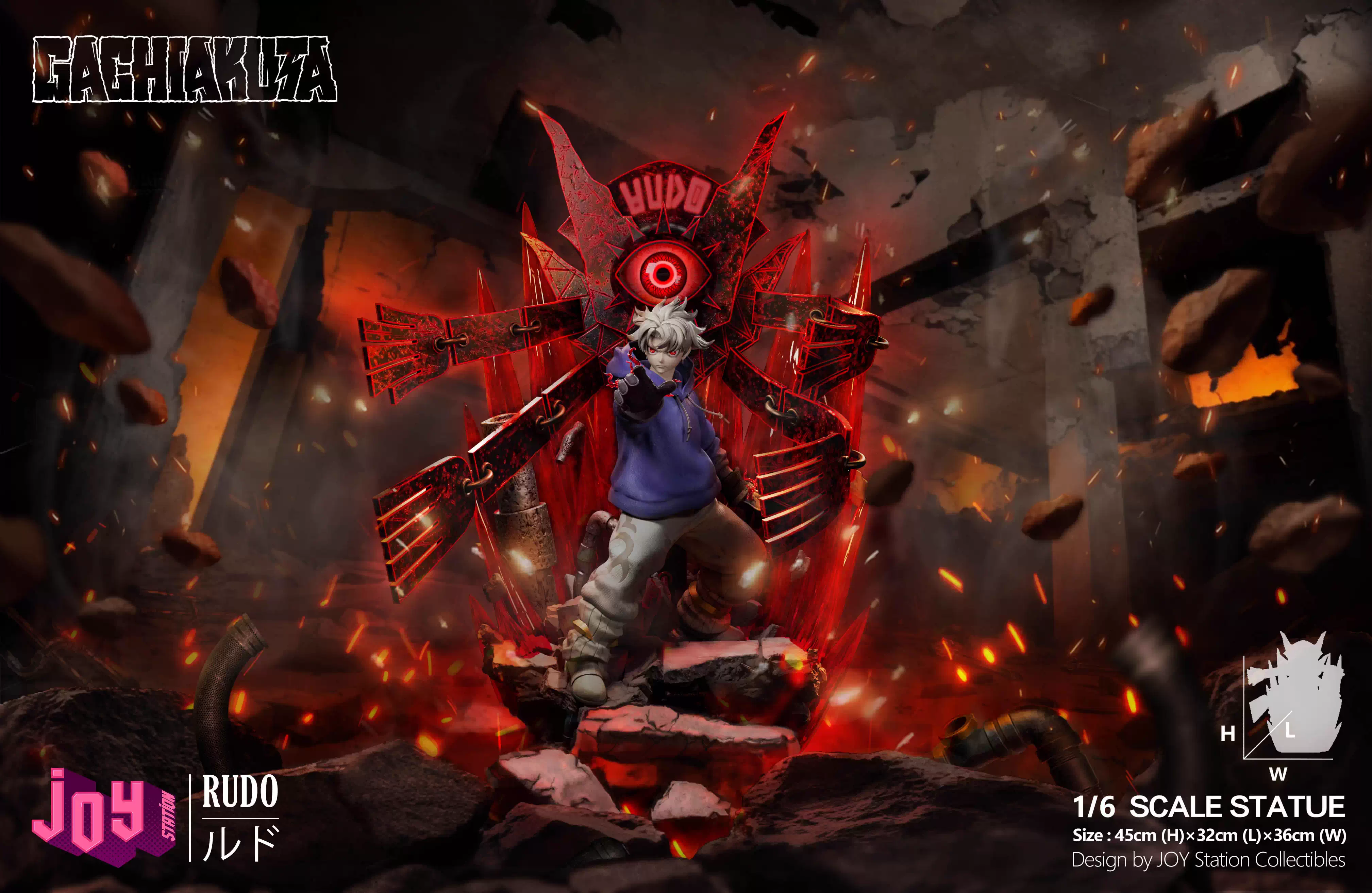【Pre-sale】1/6 Scale Rudo with LED-GACHIAKUTA-Joy Station Studio