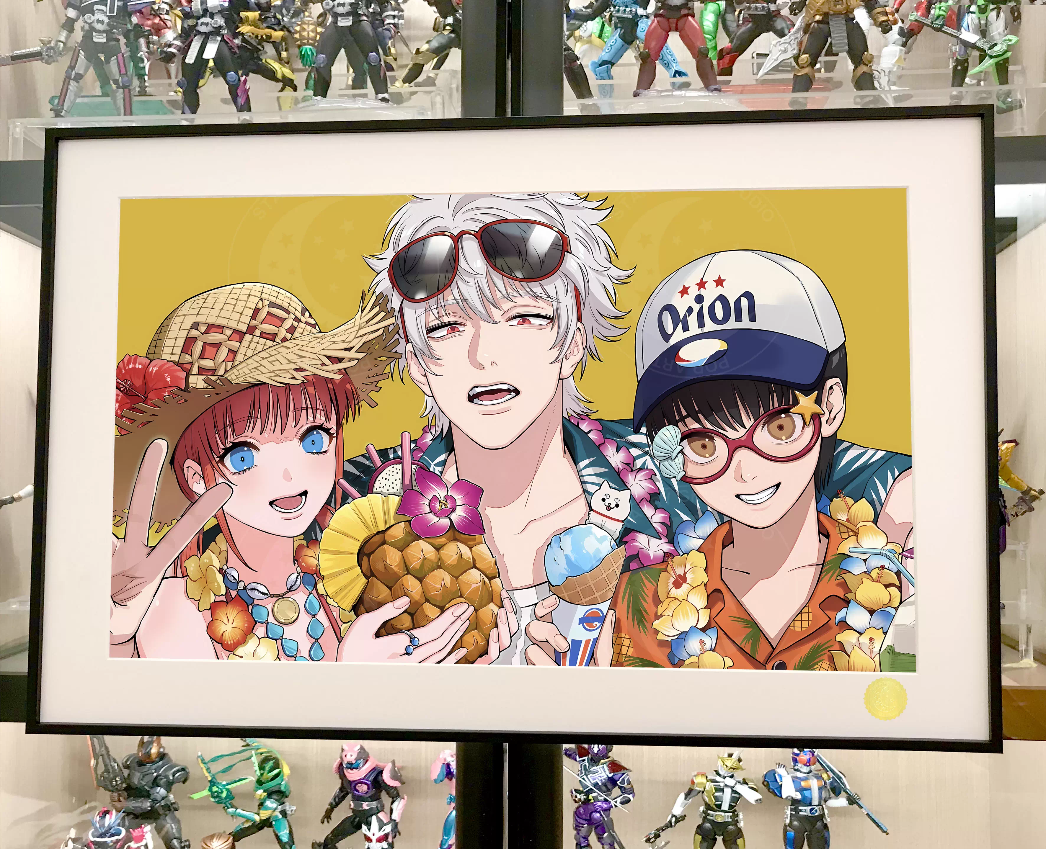【Pre-sale】Decorative Painting of Sakata Gintoki, Shimura Shinpachi and Kagura-GINTAMA-XingKong Studio