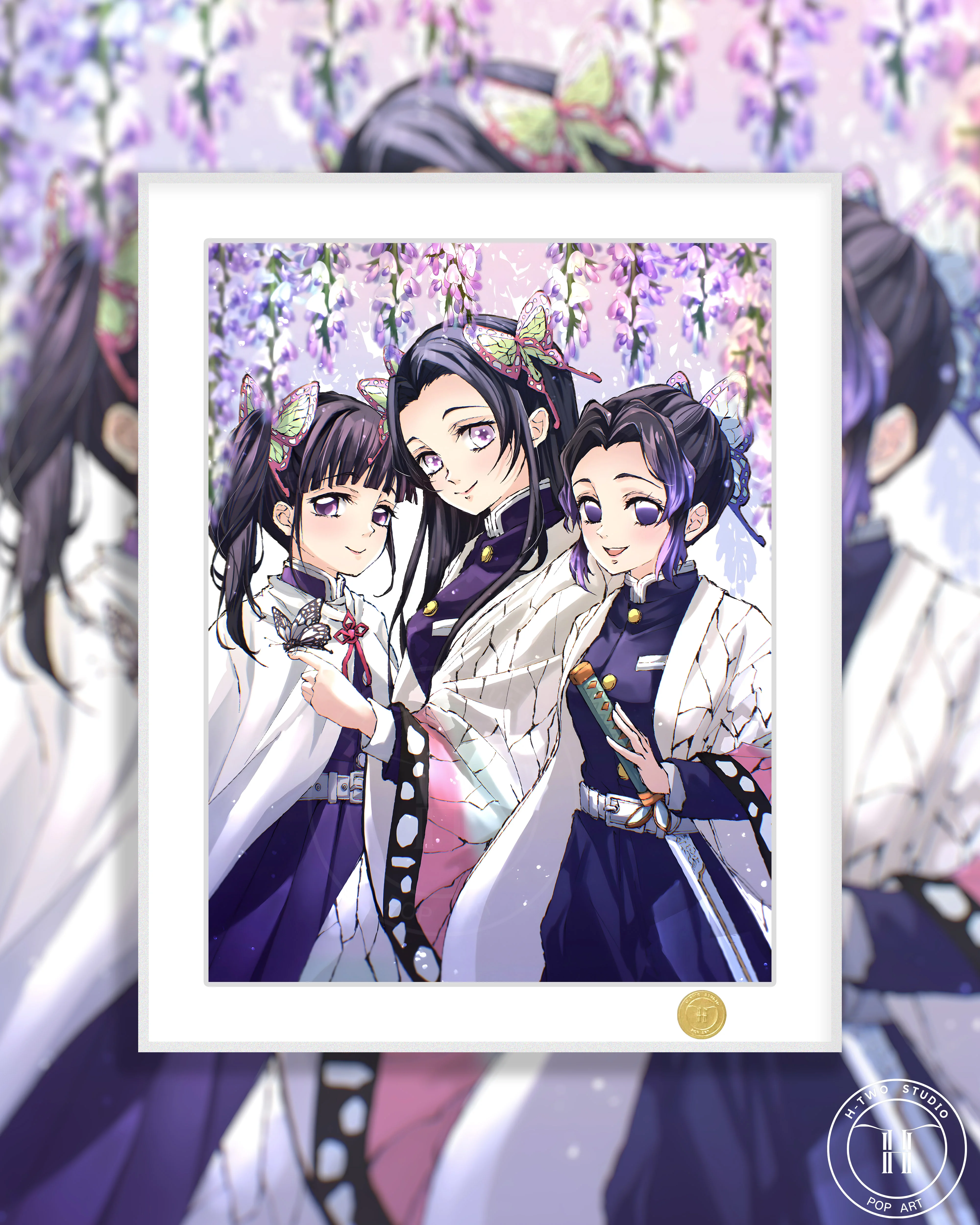 【Pre-sale】Decorative Painting of Three Butterfly Sisters-H2 Studio