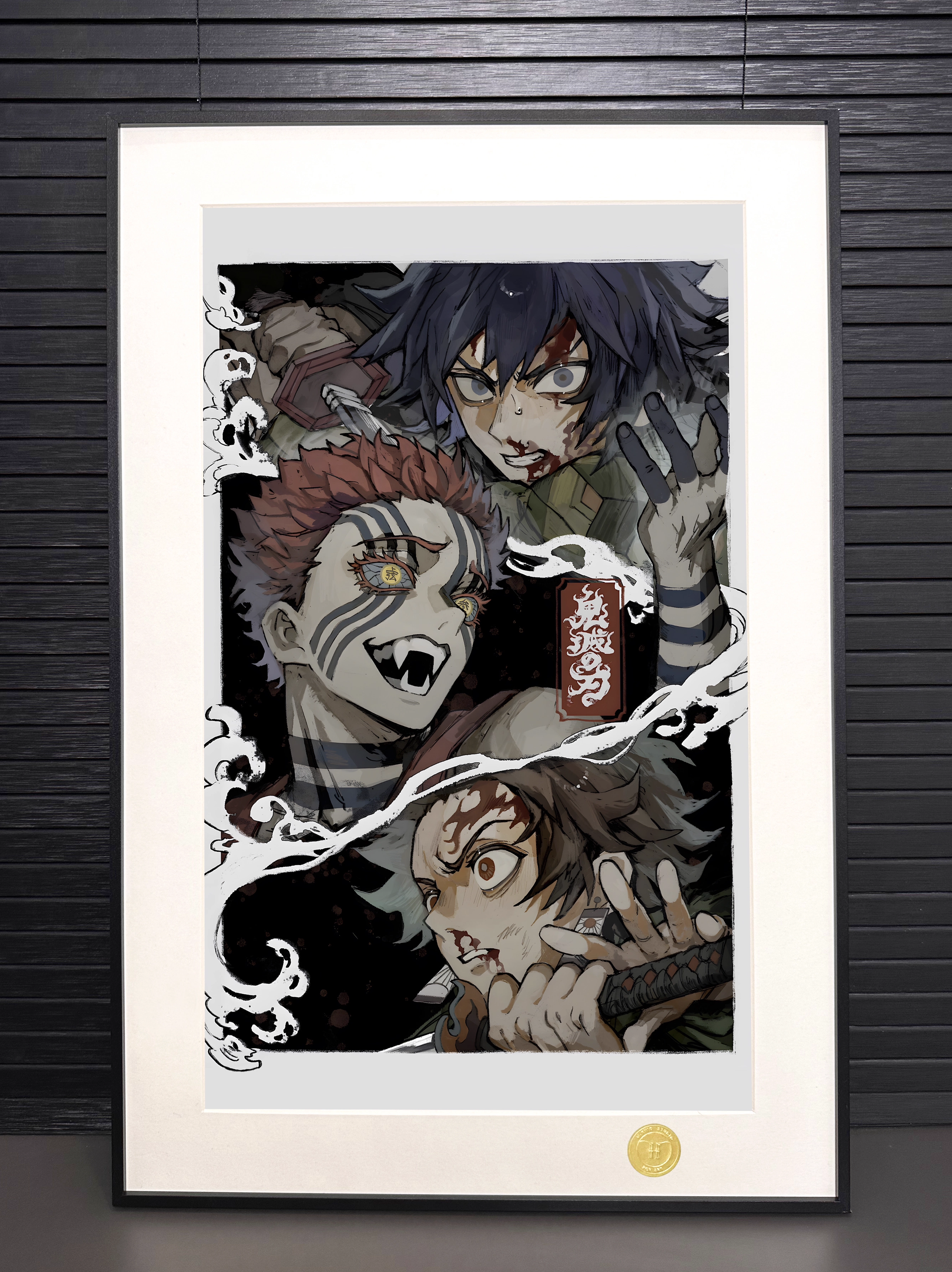 【Pre-sale】Decorative Painting of Akaza, Tomioka Giyuu and Kamado Tanjirou-H2 Studio