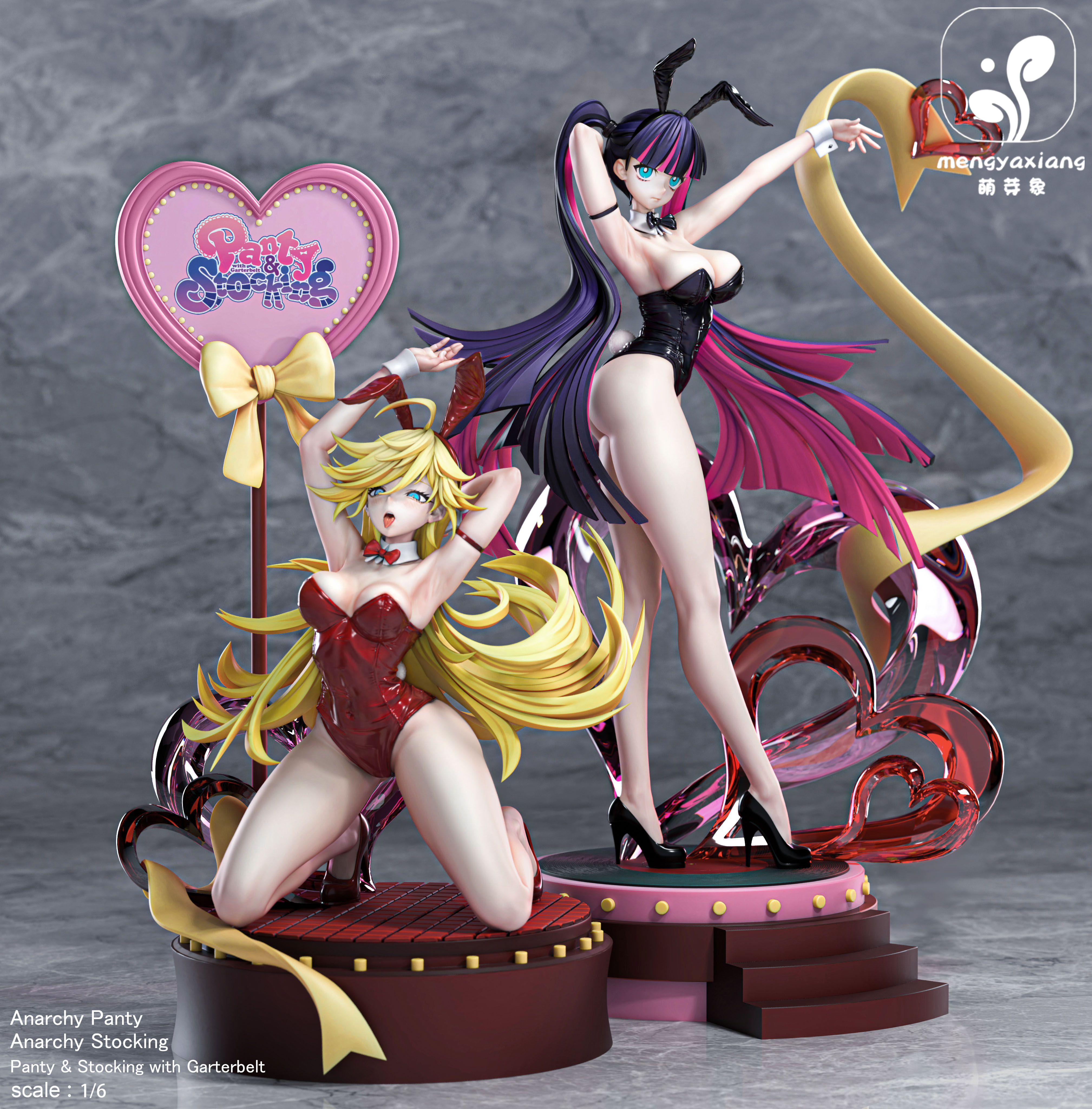 【Pre-sale】1/6 Scale Panty and Stocking with Garterbelt-Mengyaxiang Studio