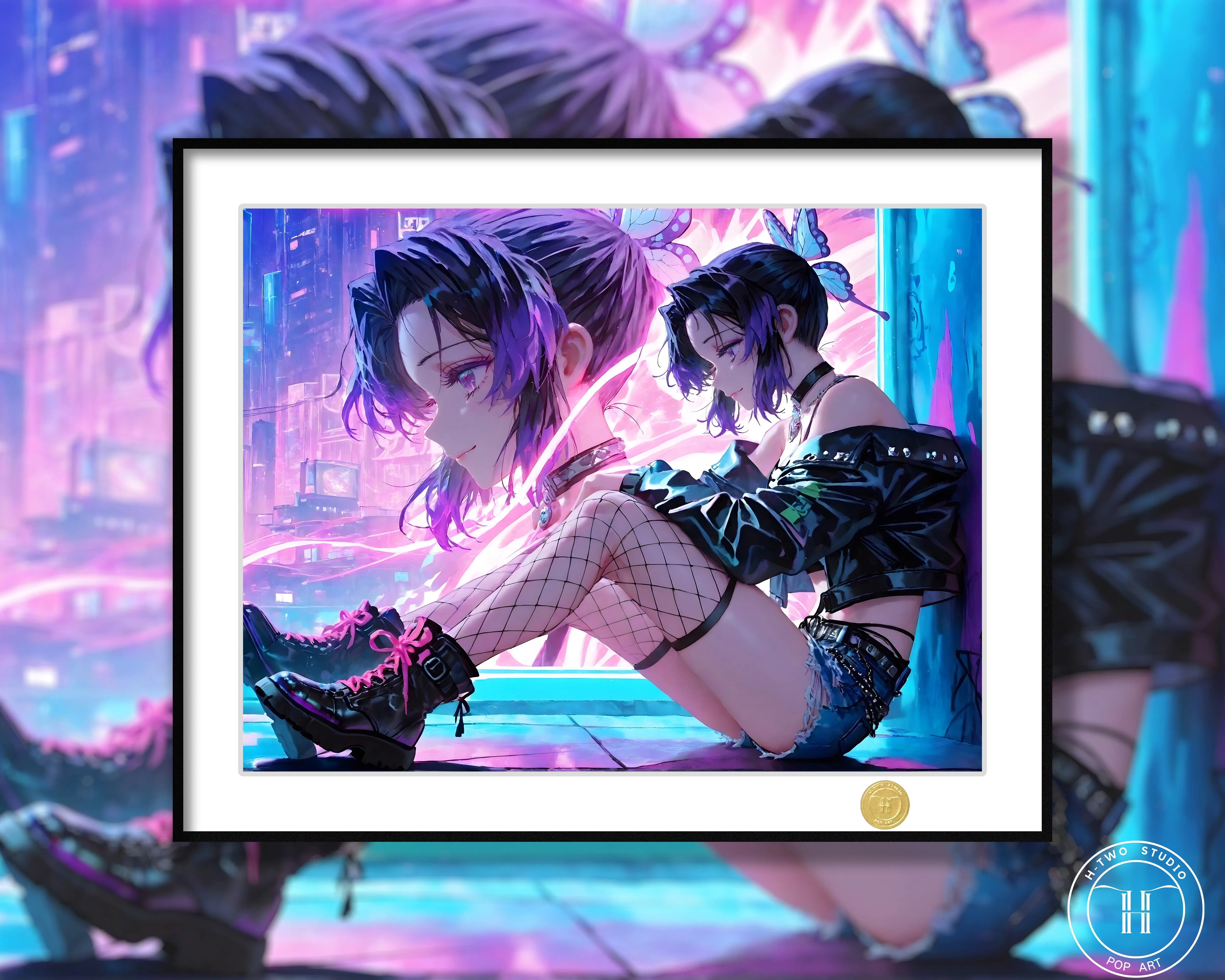 【Pre-sale】Decorative Painting of Cyber Kochou Shinobu-H2 Studio