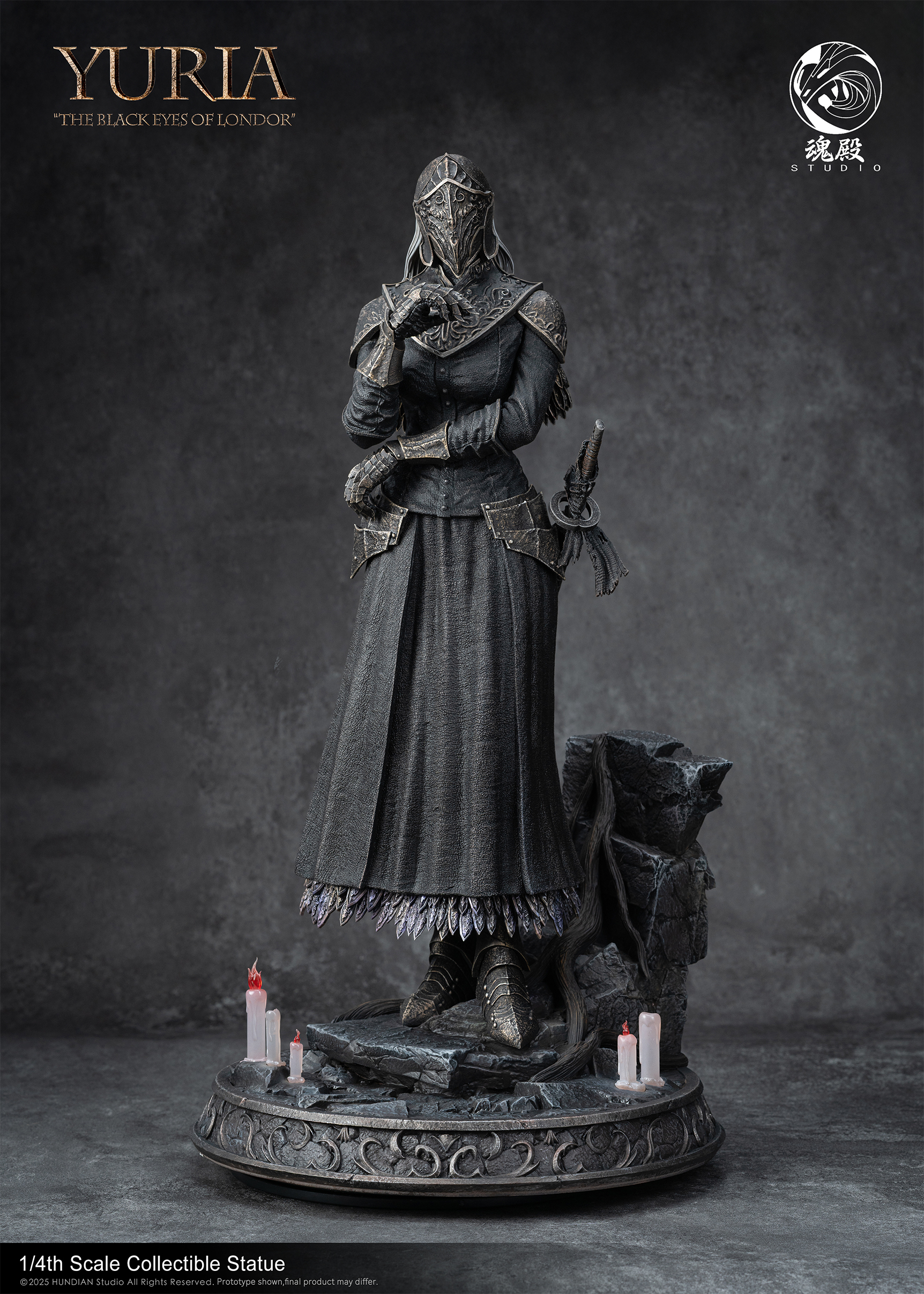 【Pre-sale】1/4 Scale The Black Eyes of Londor Yuria-Dark Souls-Hundian STUDIO