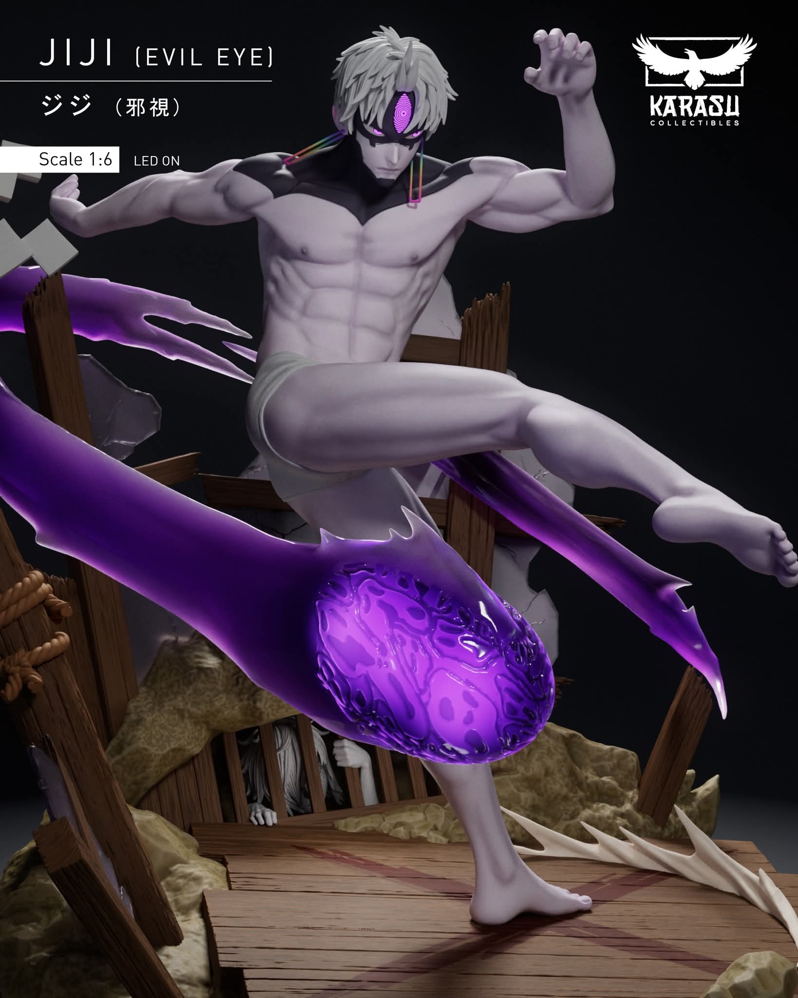 【Pre-sale】JiJi Evil eye with LED-Karasu Collectibles Studio